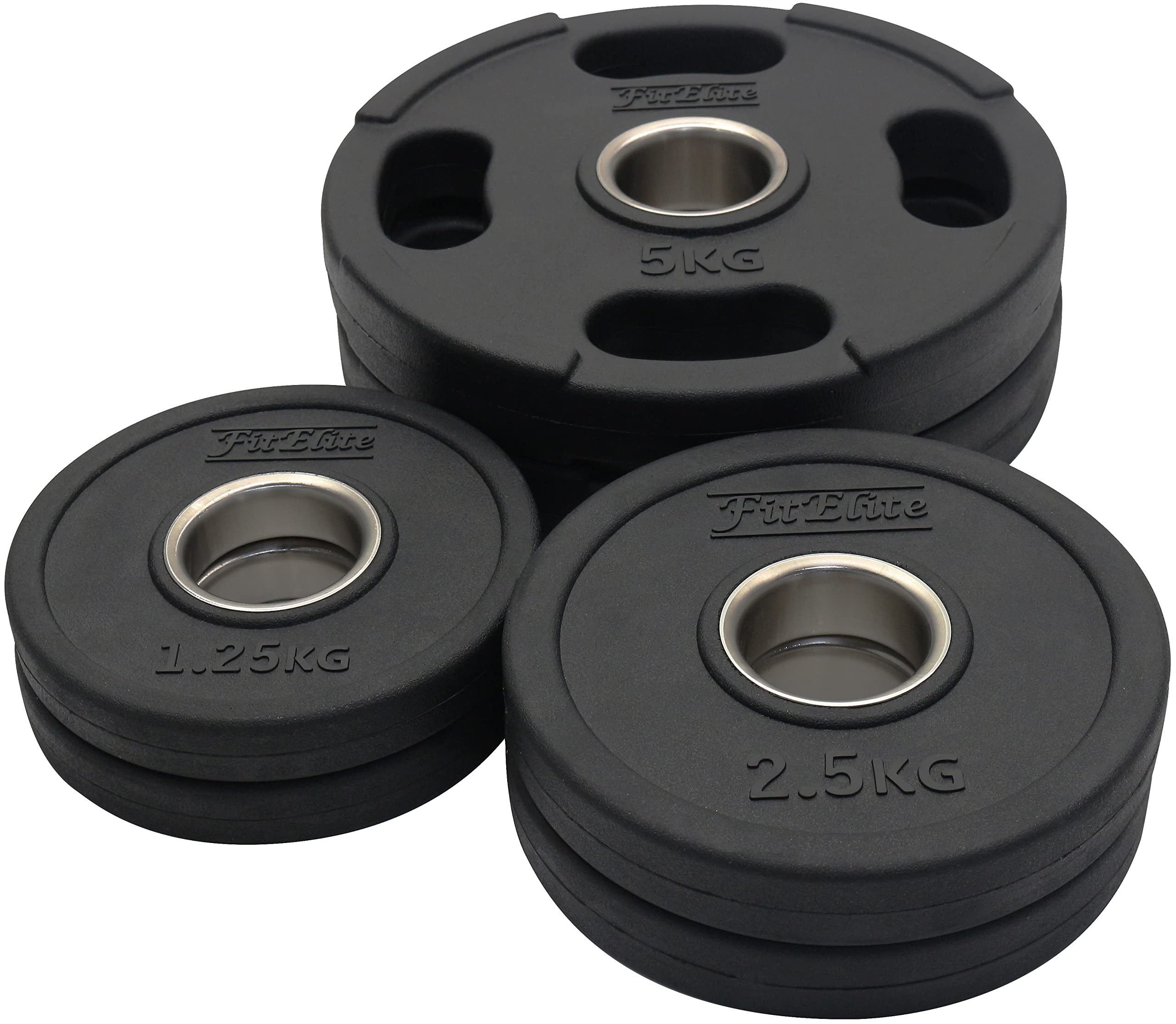 Amazon | FitElite(フィットエリート) オリンピックバーベル83KGセット