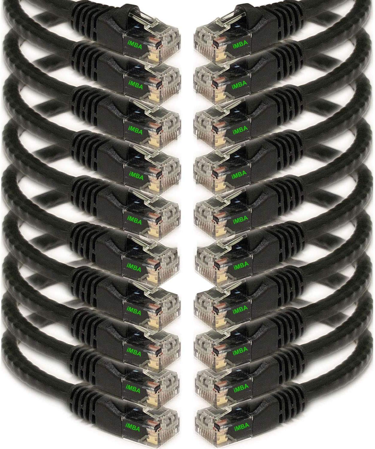 Amazon.com: iMBAPrice 3' Cat5e Network Ethernet Patch Cable, 10