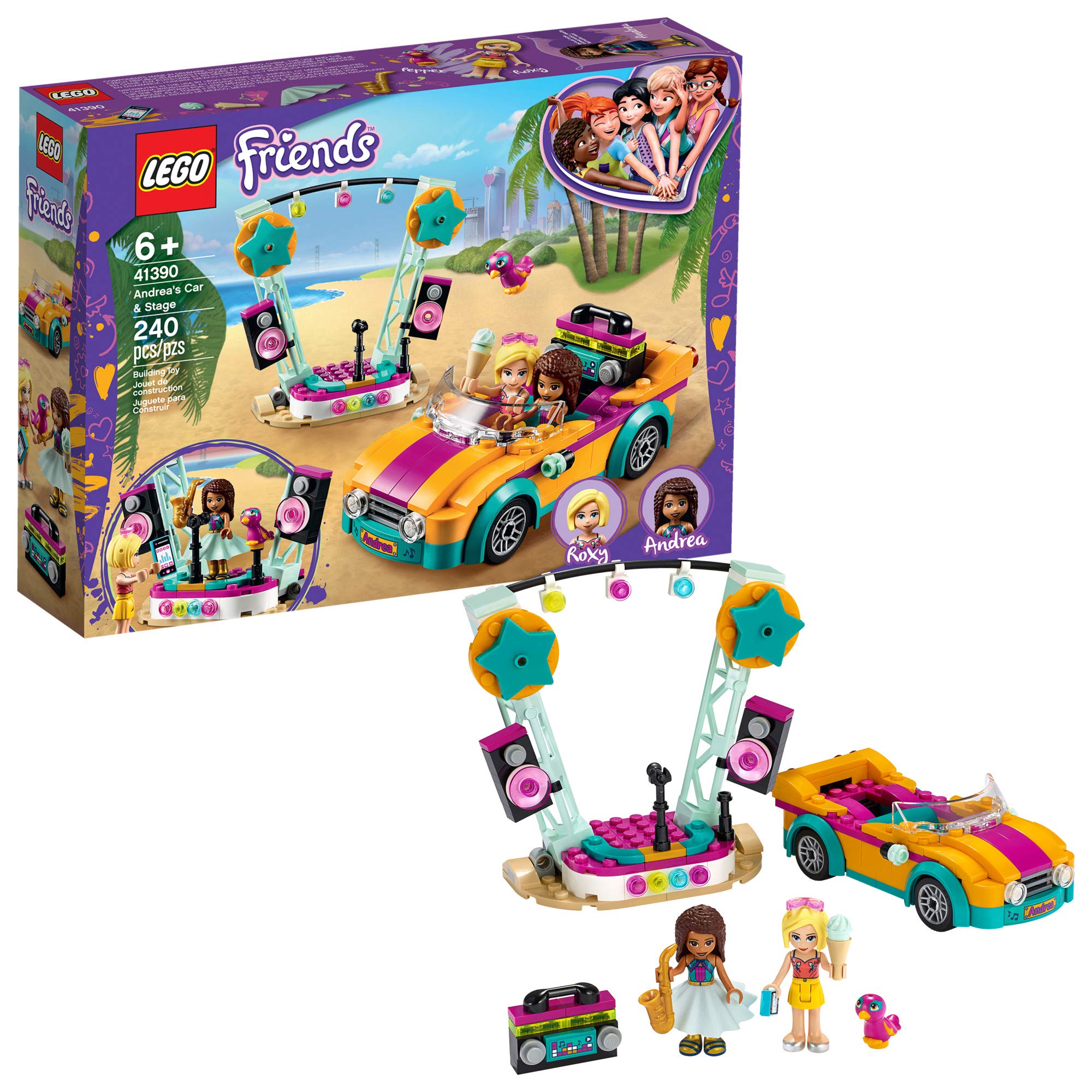 Amazon.com: LEGO Friends Andrea's Car & Stage Playset 41390