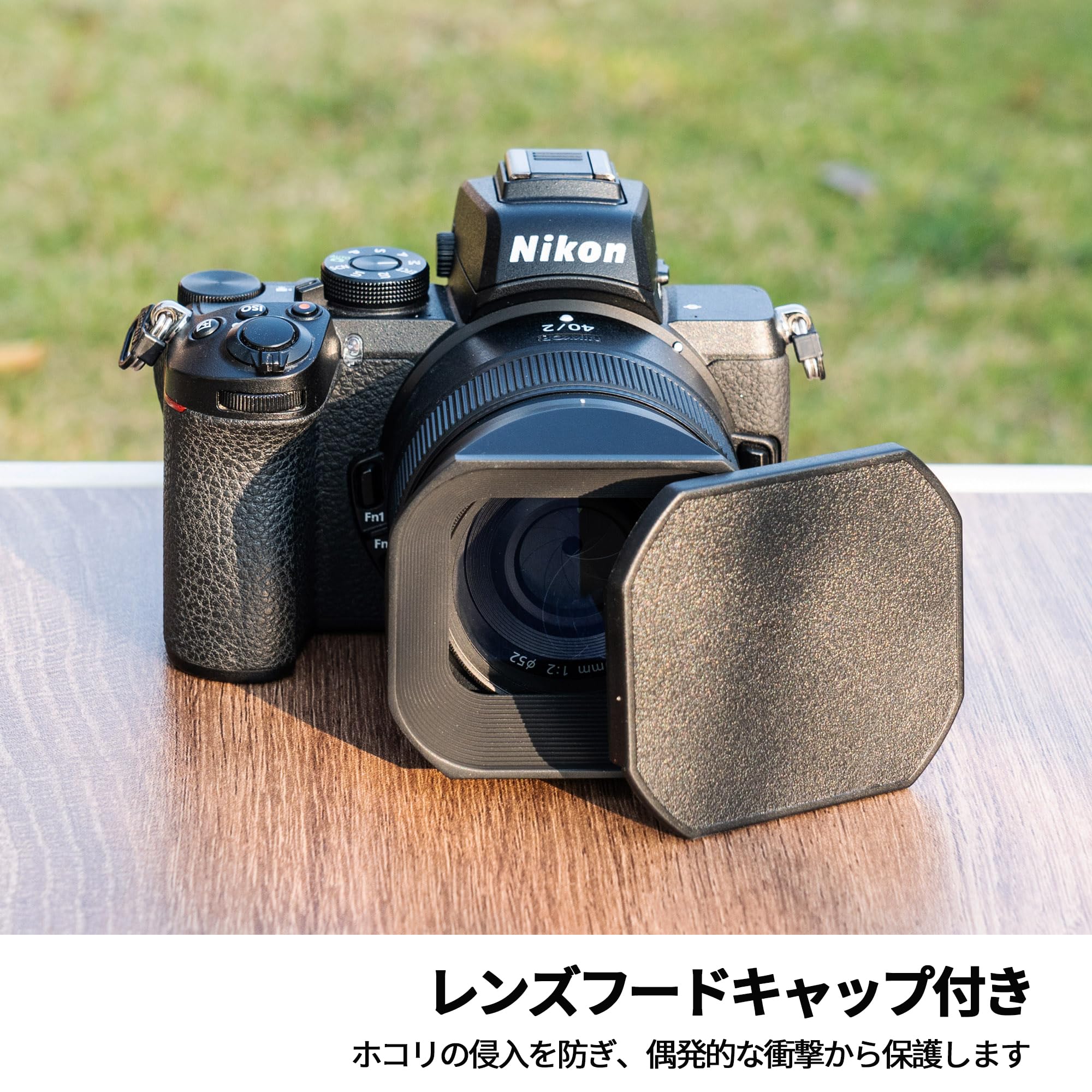 Amazon | JJC メタル 正方形 レンズフード + フードキャップ Nikon