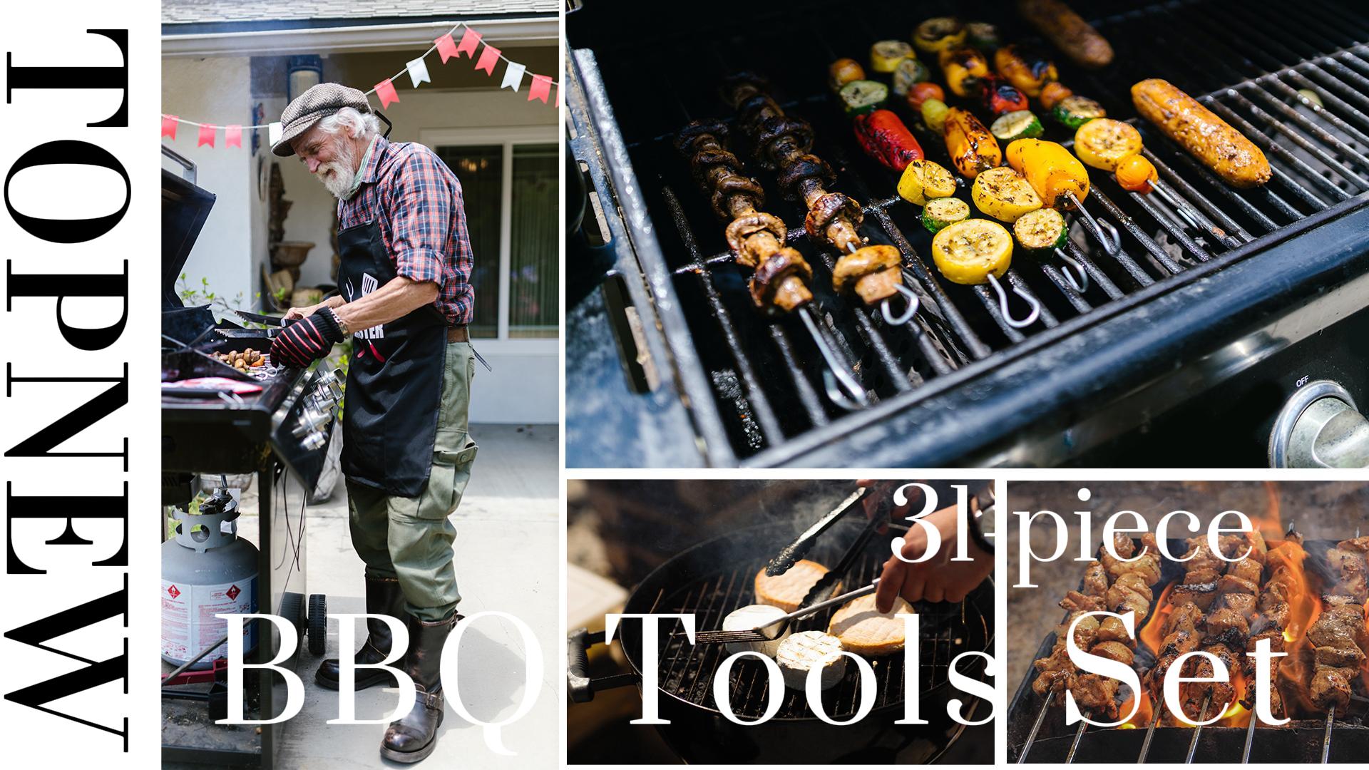 Amazon.com : 31Pcs Barbecue Accessories Tools Kit Stainless Steel