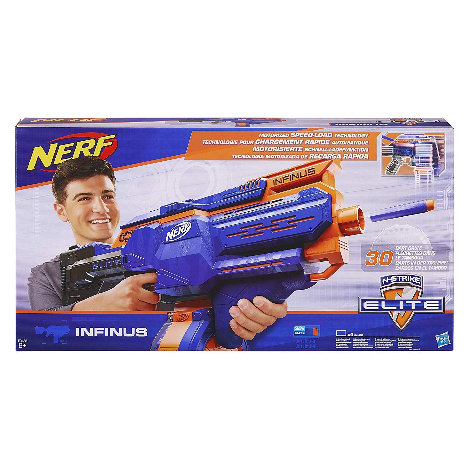 Amazon.com: Nerf Infinus N-Strike Elite Toy Motorized Blaster with
