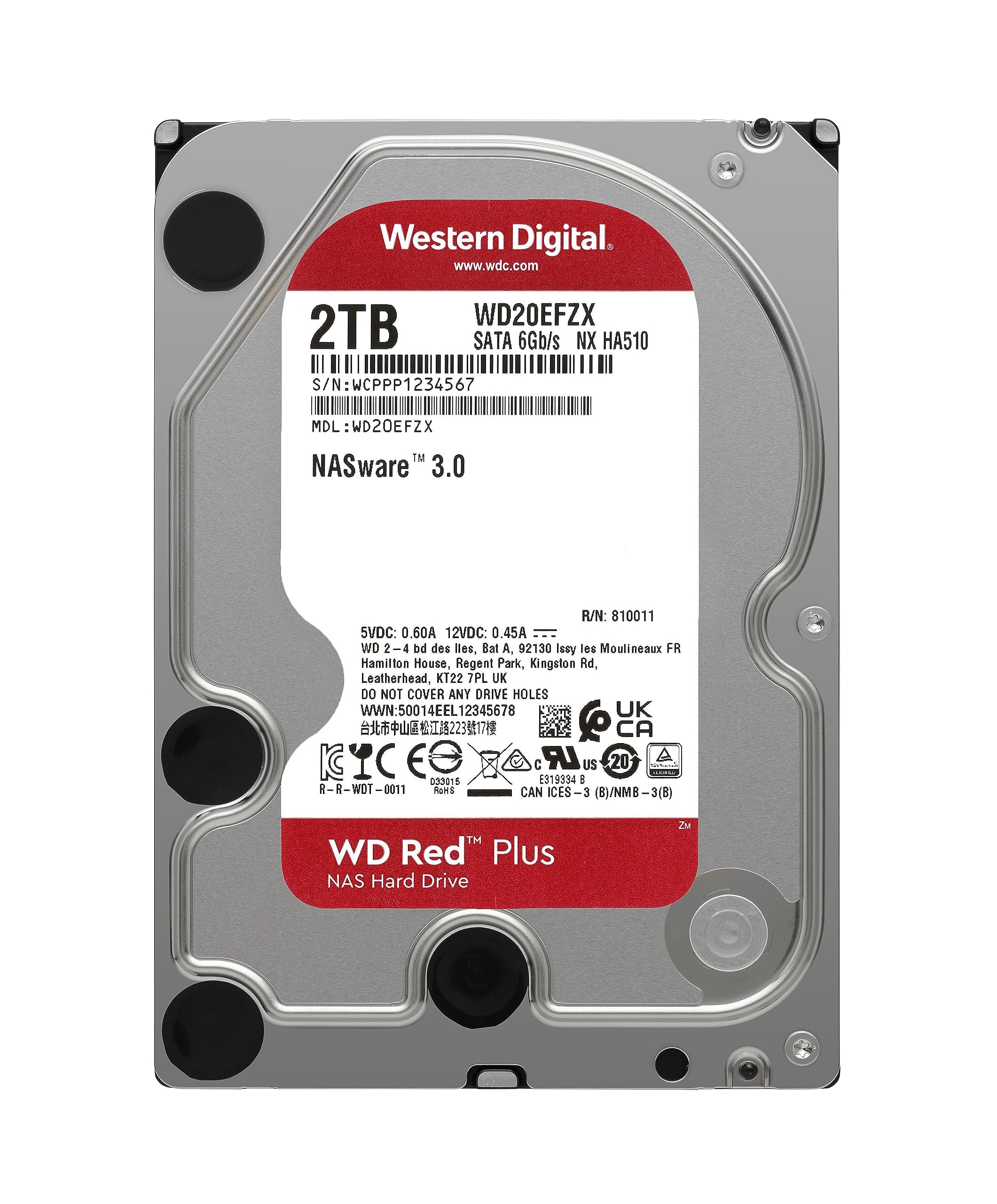 Western Digital WD Red Plus 2To SATA 6Gb/s 3.5p HDD : Amazon.co.uk