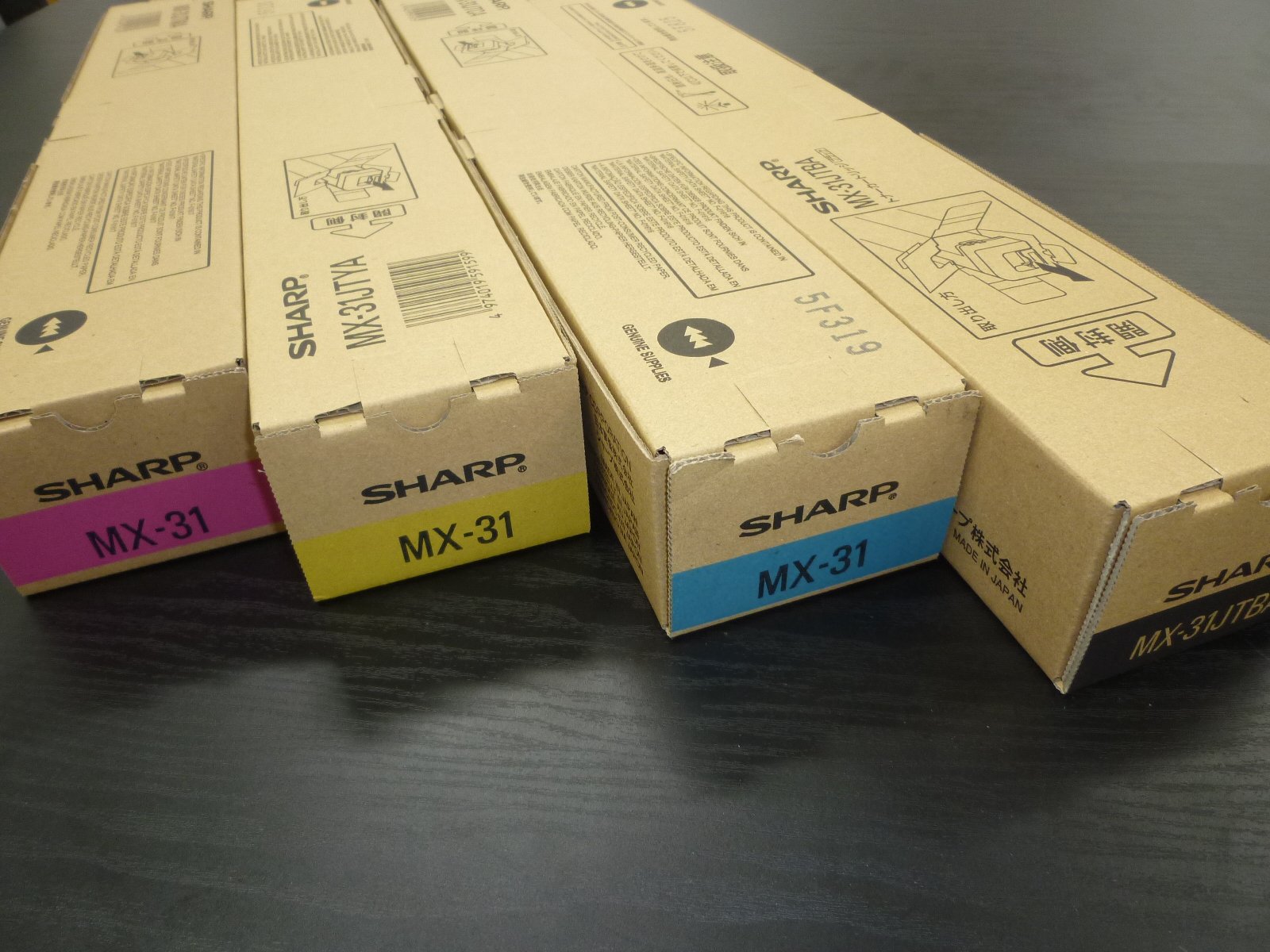 Amazon.co.jp: MX-31JT 4色セット 国内純正トナー＿＿ TON-MX31JT-4