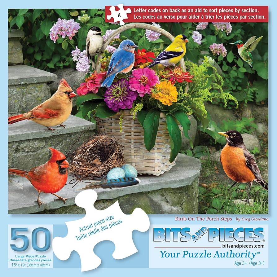 Amazon | Bits and Pieces 50ピースパズル 大人用 50ピース 15インチ x