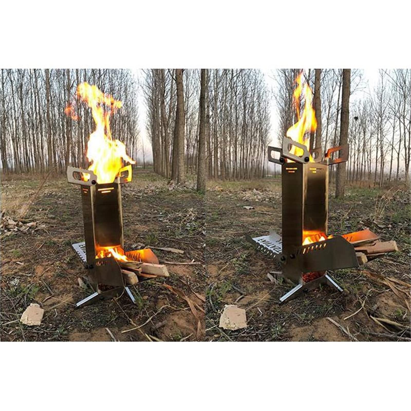 Amazon | ロケットストーブ ロケットストーブ小さな携帯キャンプ