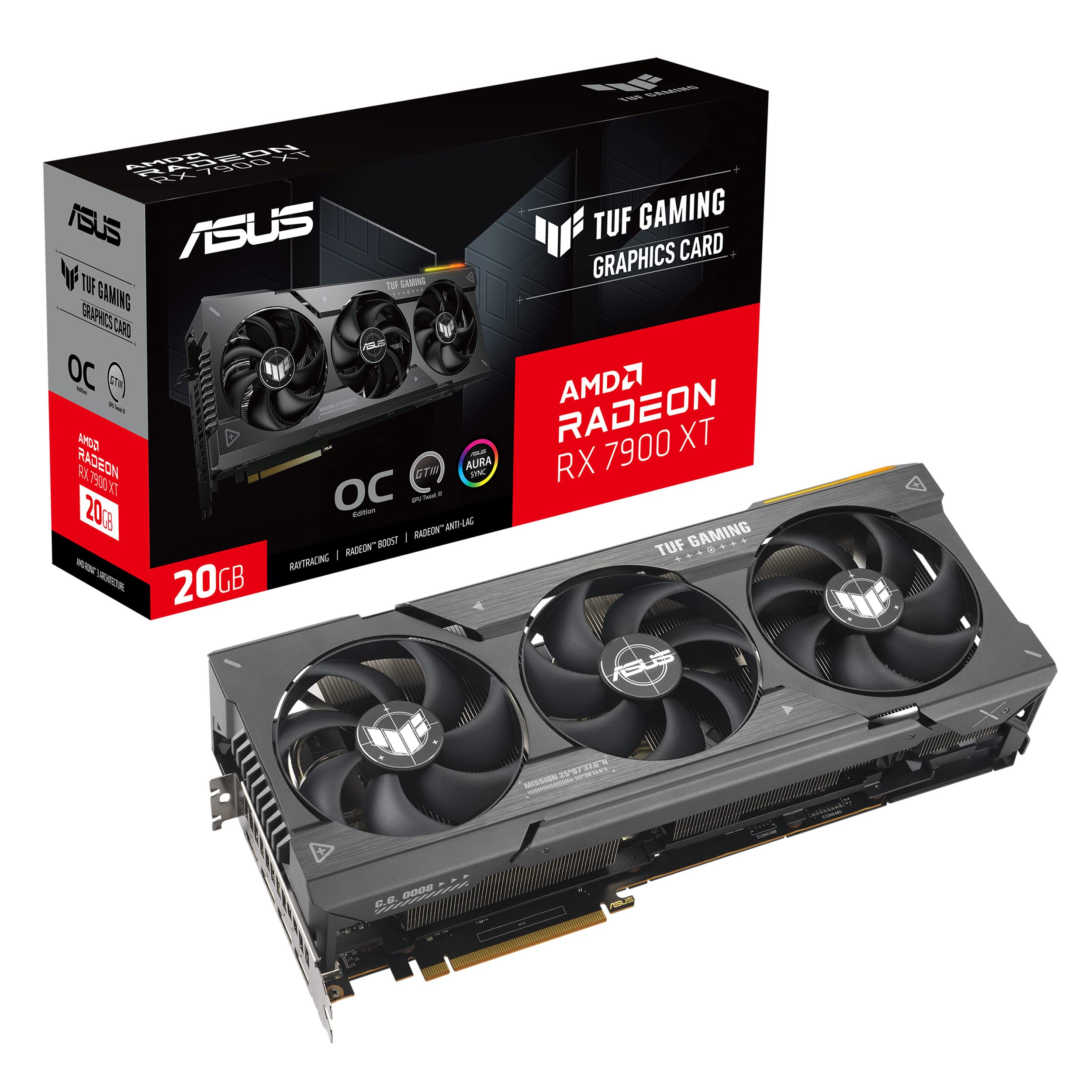 Amazon | ASUS TUF Gaming Radeon™ RX 7900 XT OC Edition 20GB GDDR6