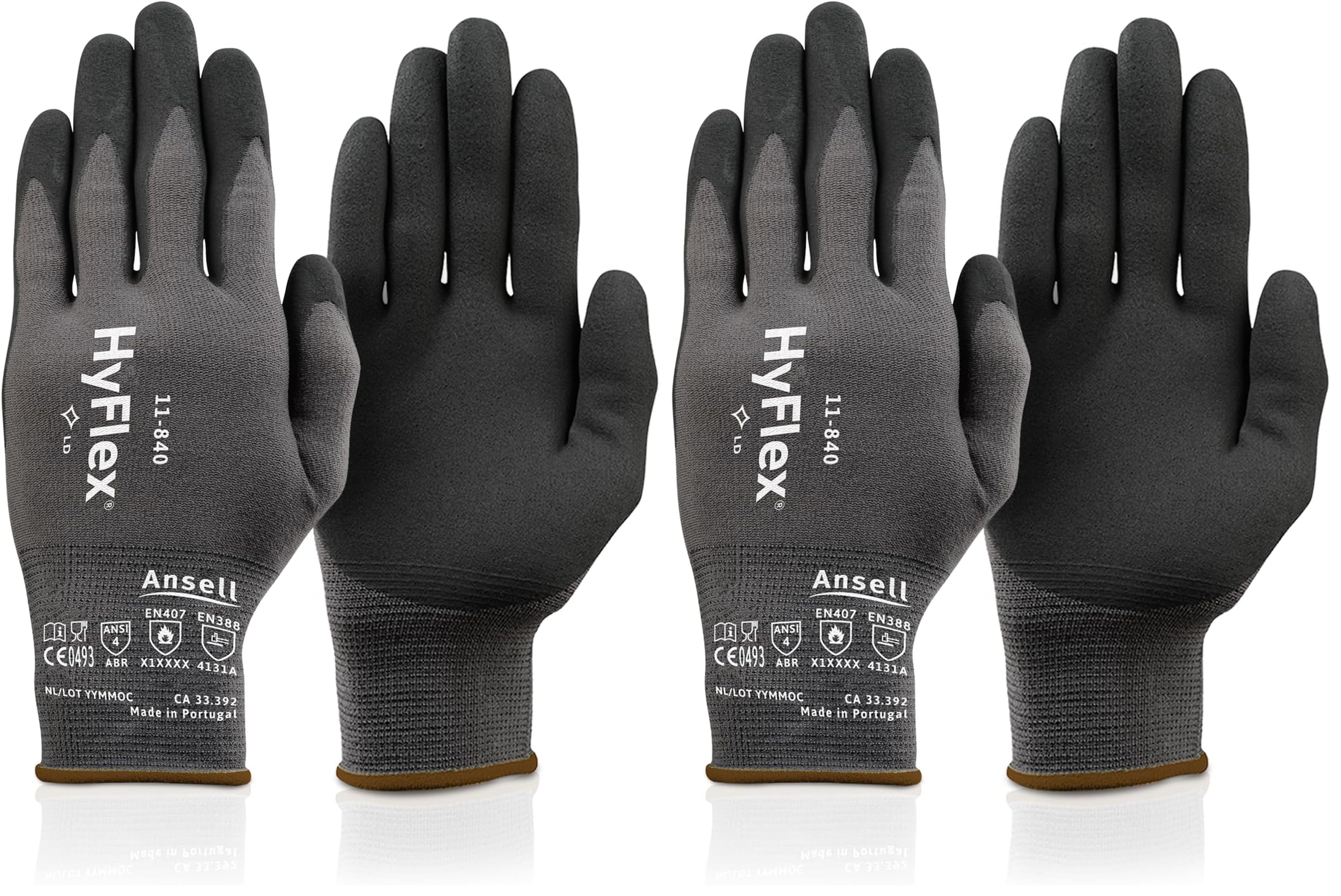 Amazon.co.jp: [Hyflex] Ansell 軽作業手袋 11-840 Lサイズ ニトリル