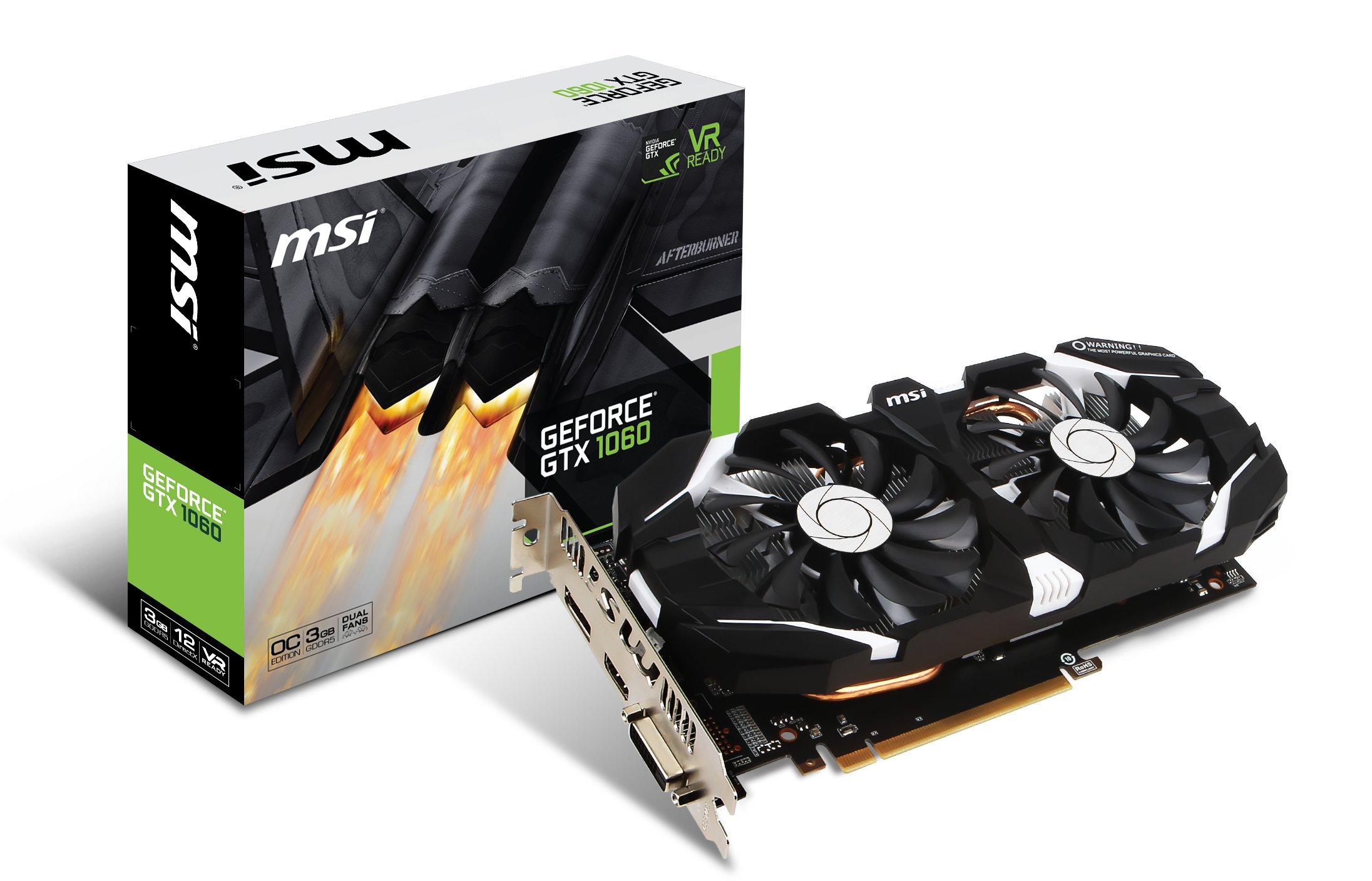 Amazon.com: msi Computer GTX 1060 3GT OC NVIDIA GeForce 3GB GDDR5