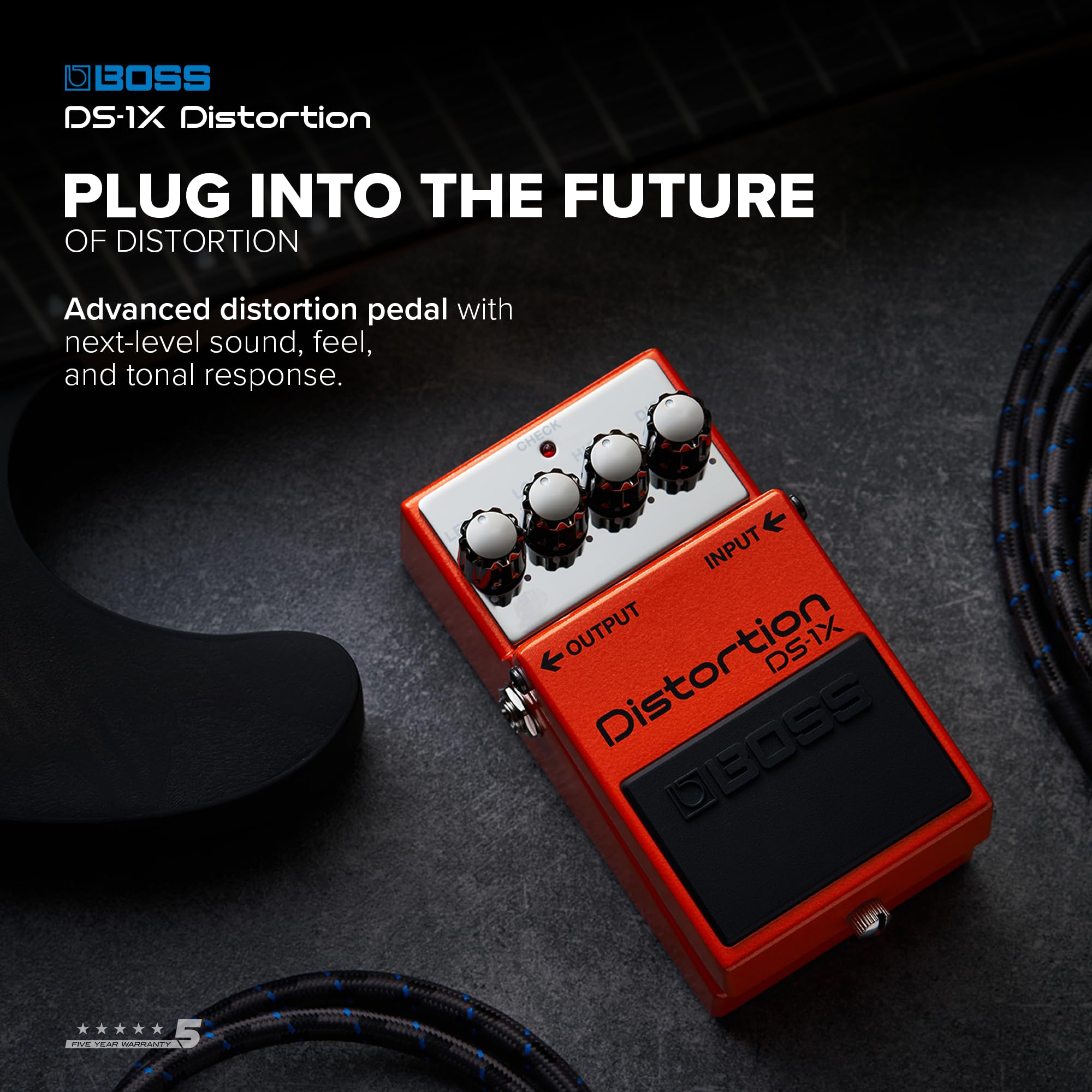 Amazon.com: BOSS DS-1X Distortion | Advanced Guitar Effect Pedal
