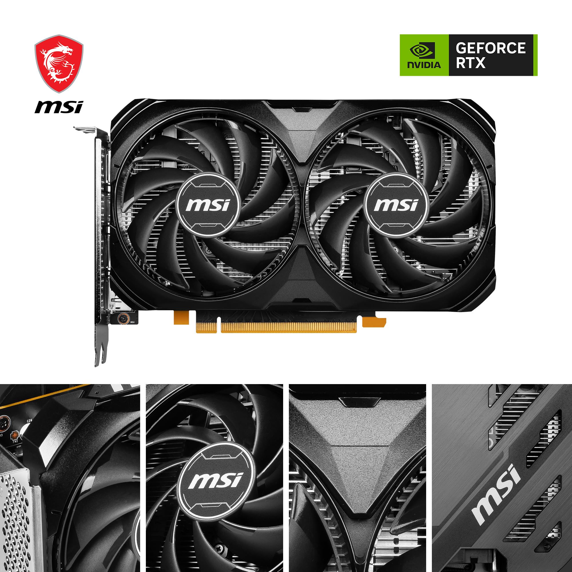 Amazon.com: MSI GeForce RTX 4060 Ventus 2X Black 8G OC Gaming
