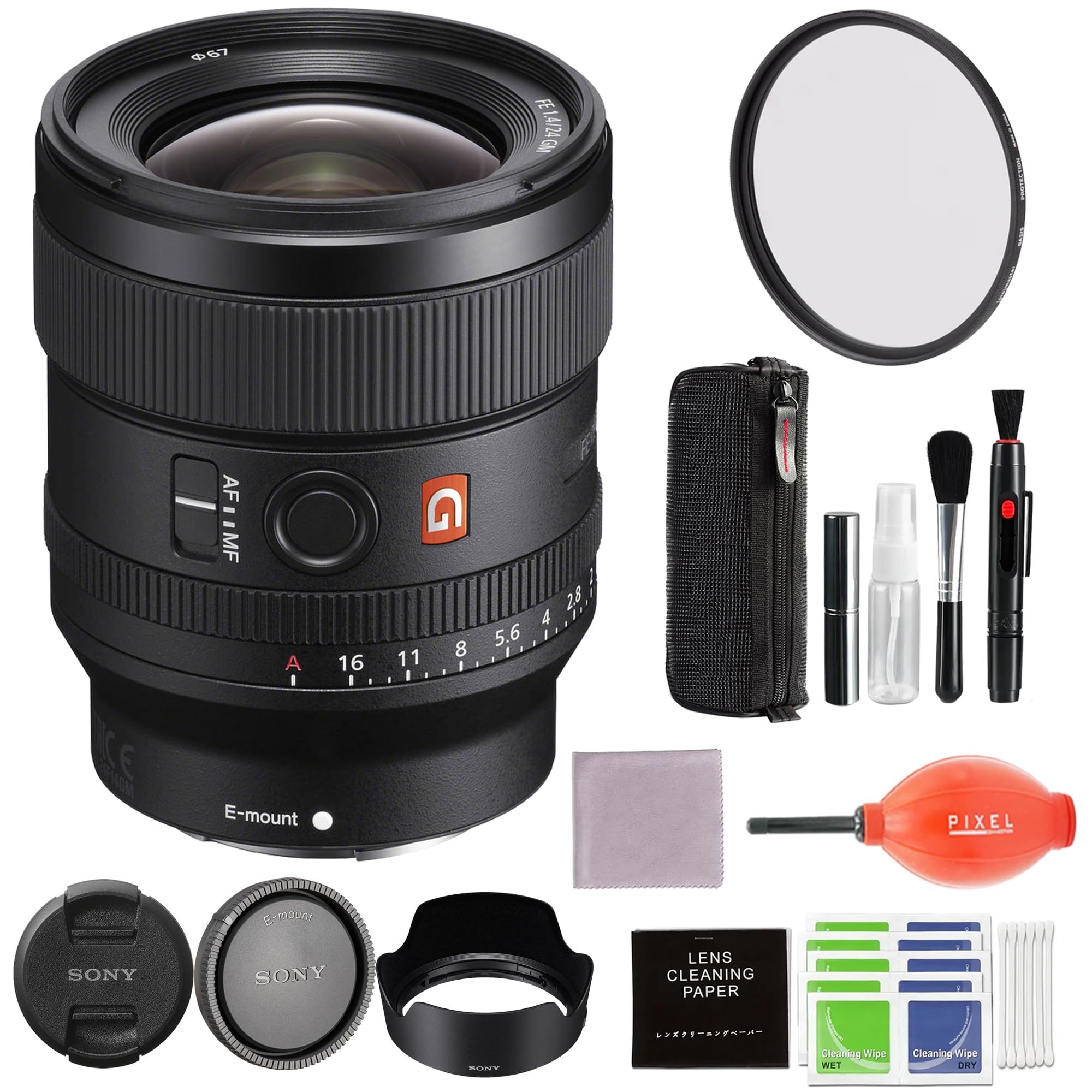 Amazon.com : Sony FE 24mm F1.4 GM (SEL24F14GM) Camera Lens Bundle