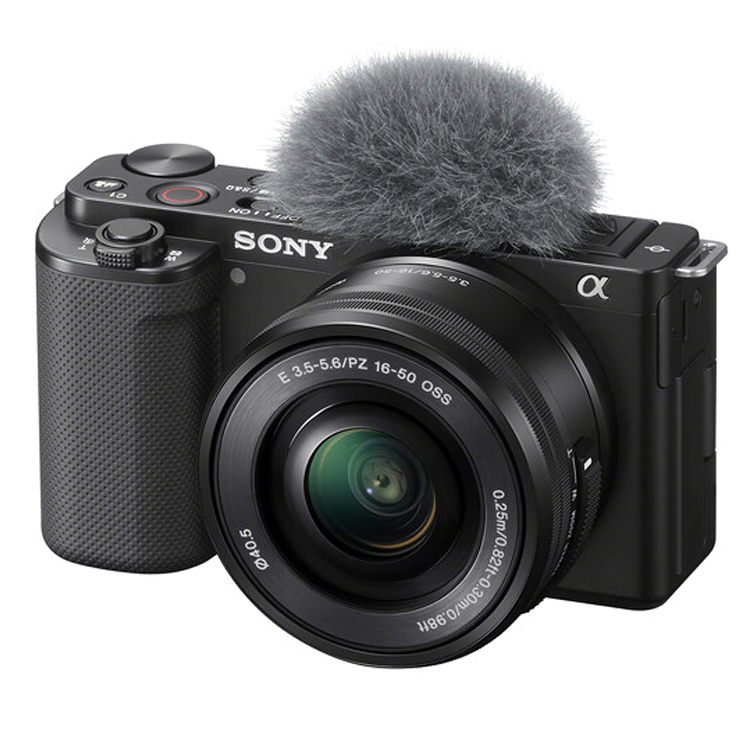 Amazon.com : Sony ZV-E10 + 16-50mm Lens, LED Light, Microphone