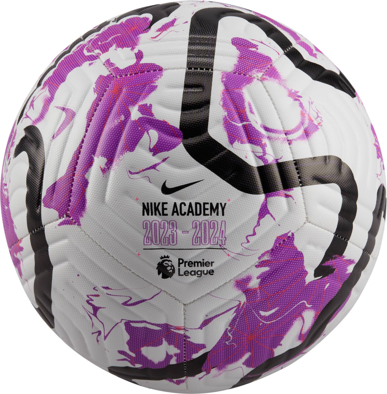 NIKE Premier League Academy Football 2023/24 (Size 5, White/Purple