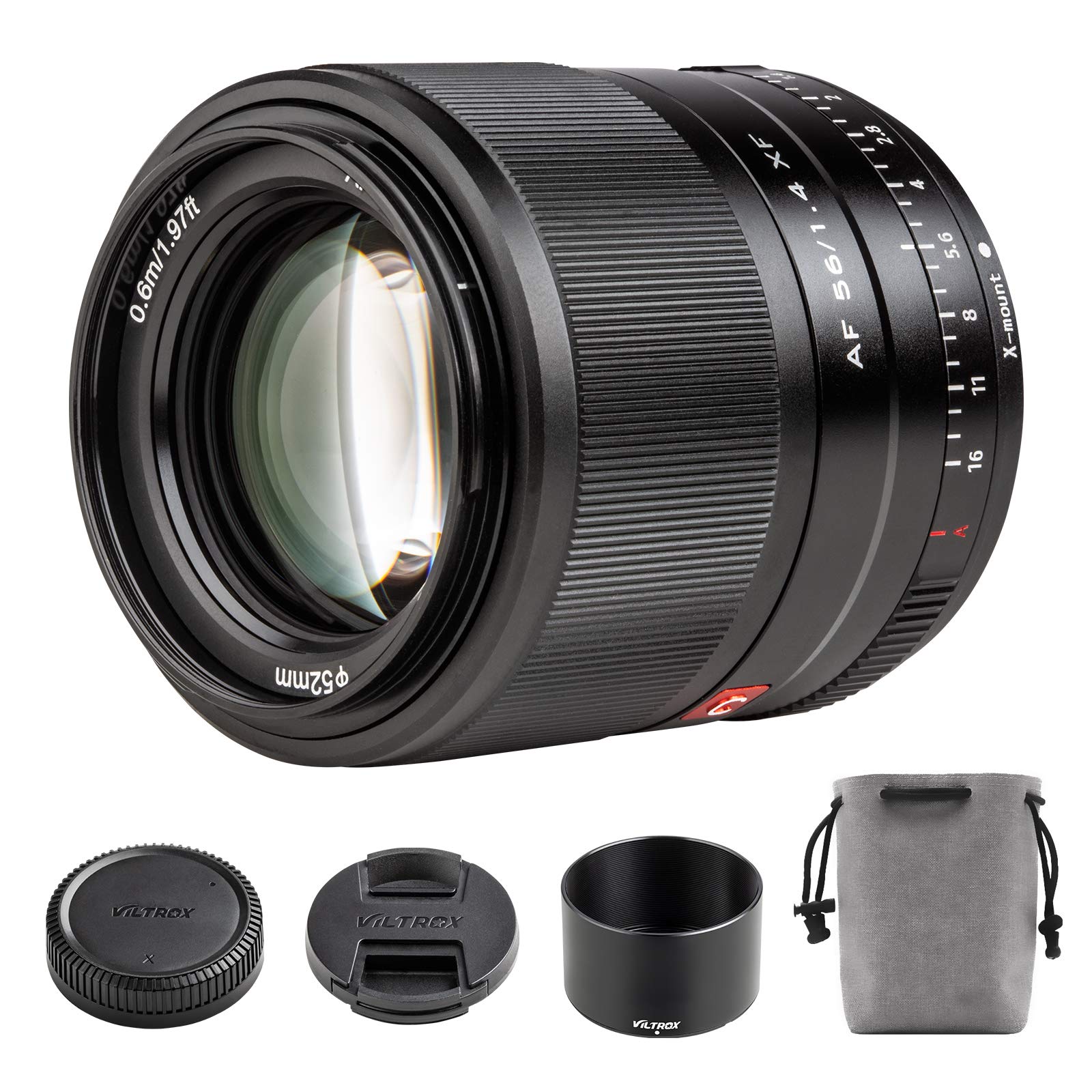 Amazon.com : Viltrox 56mm F1.4 Autofocus Lens for Fuji,Large