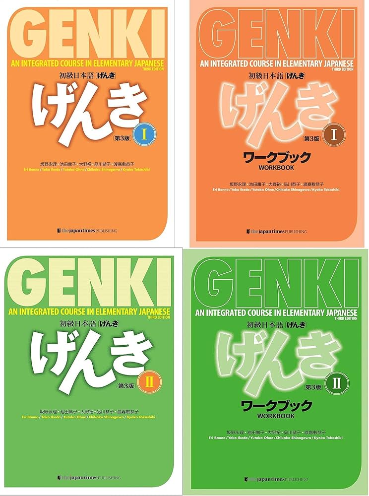 GENKI 1 2 An Integrated Course in Elementary Japanese 4 Books