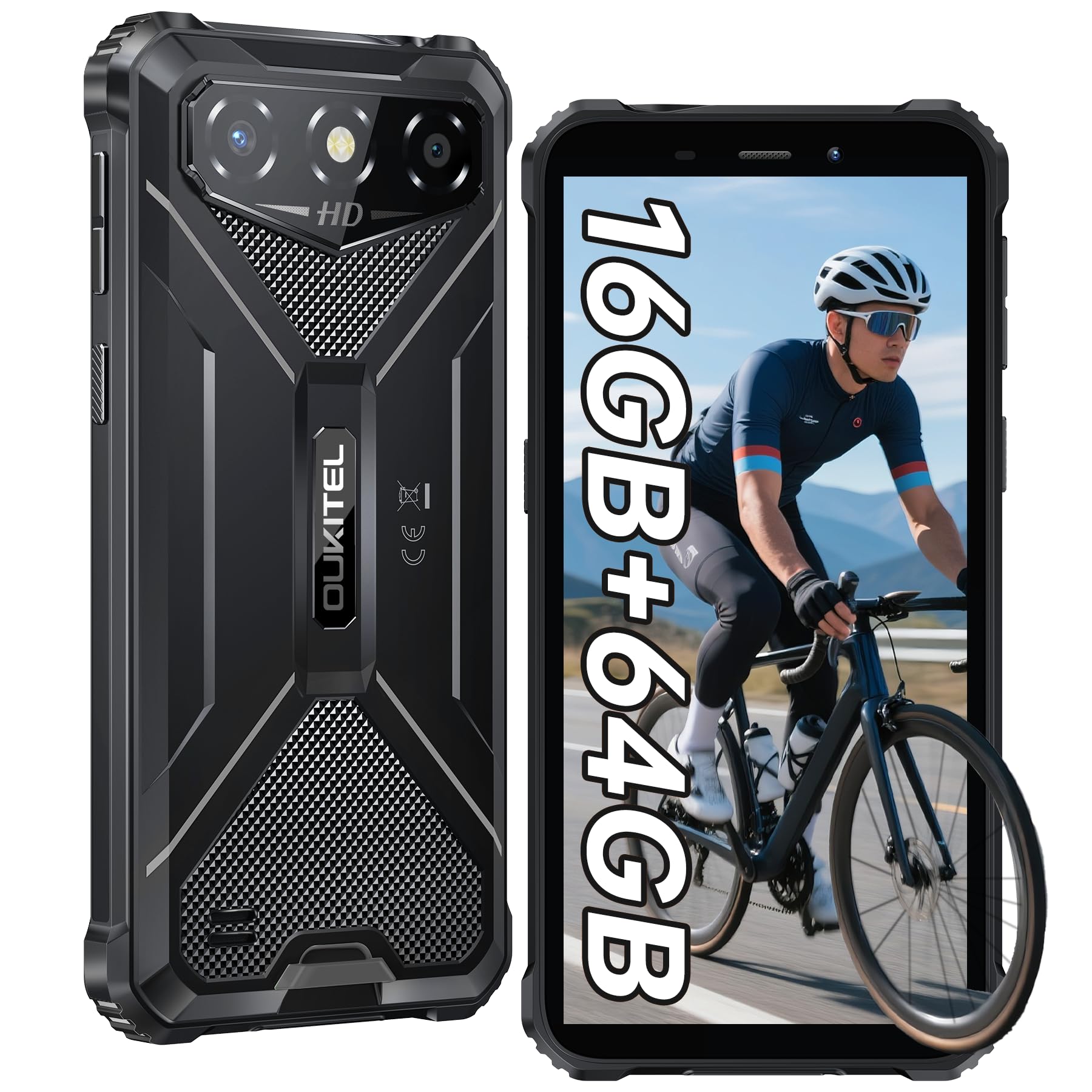 Amazon | OUKITEL G3 防水 タフネススマホ 16GB+64GB/1TB SIMフリー