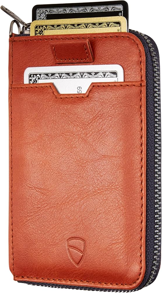 Amazon.com: Vaultskin NOTTING HILL Minimalist Leather Zipper