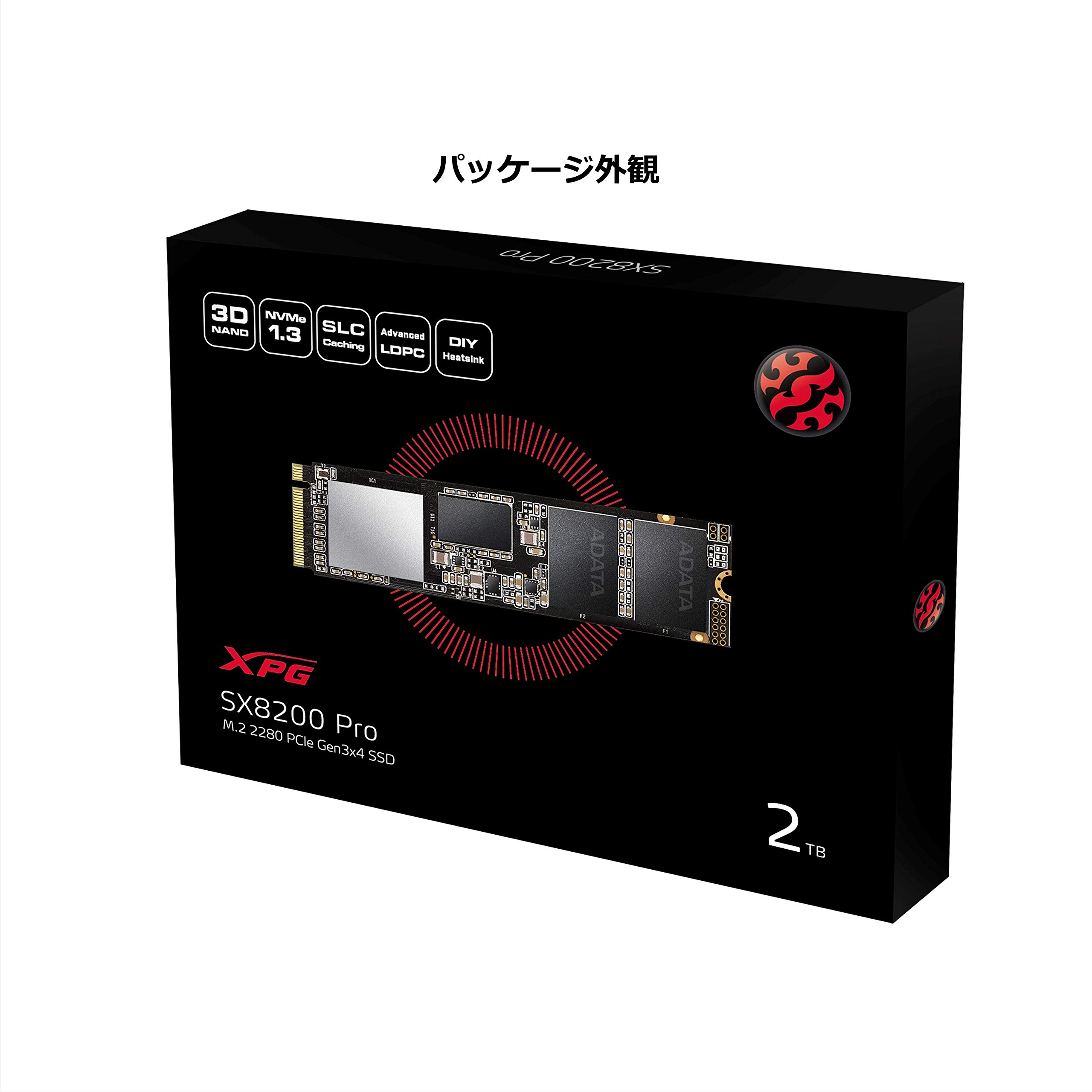 Amazon | ASX8200PNP-2TT-C XPG SX8200 Pro PCIe3.0x4 M.2 Type 2280