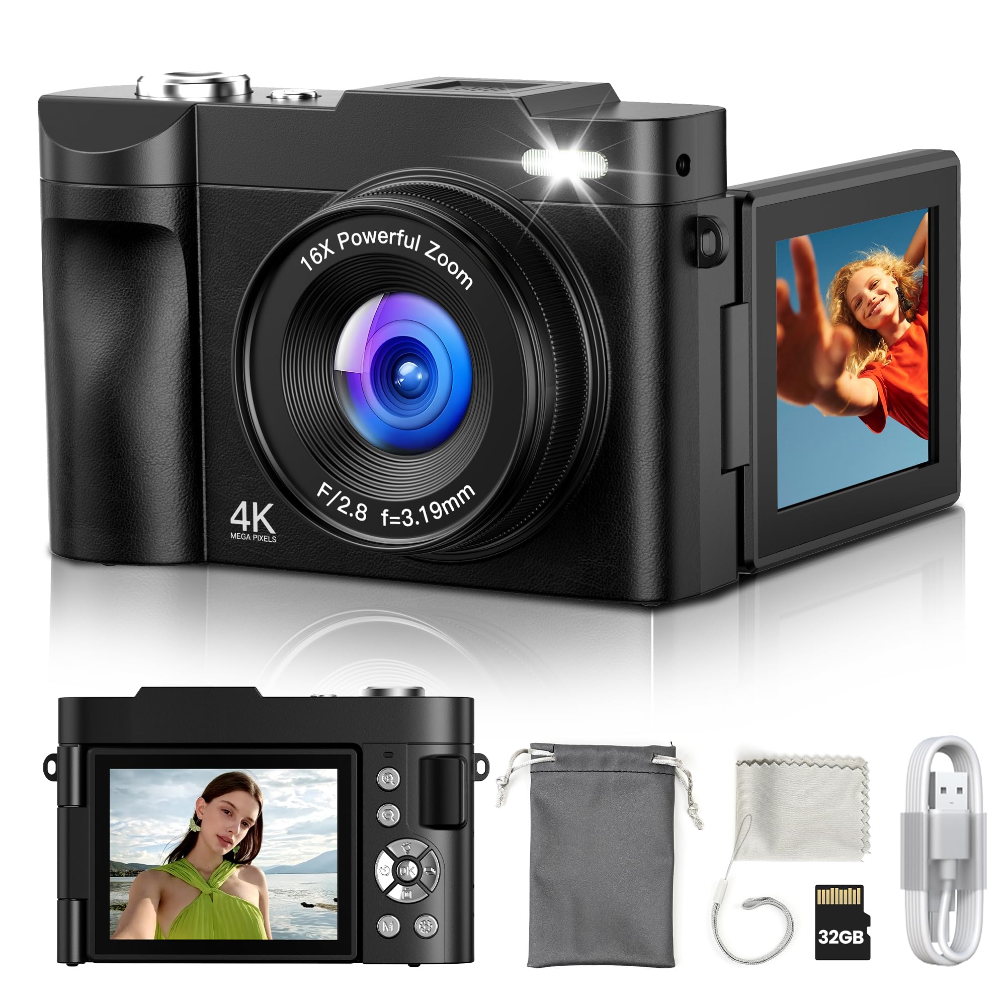 Amazon.com : Digital Camera 4K for Photography Vlogging: 50MP