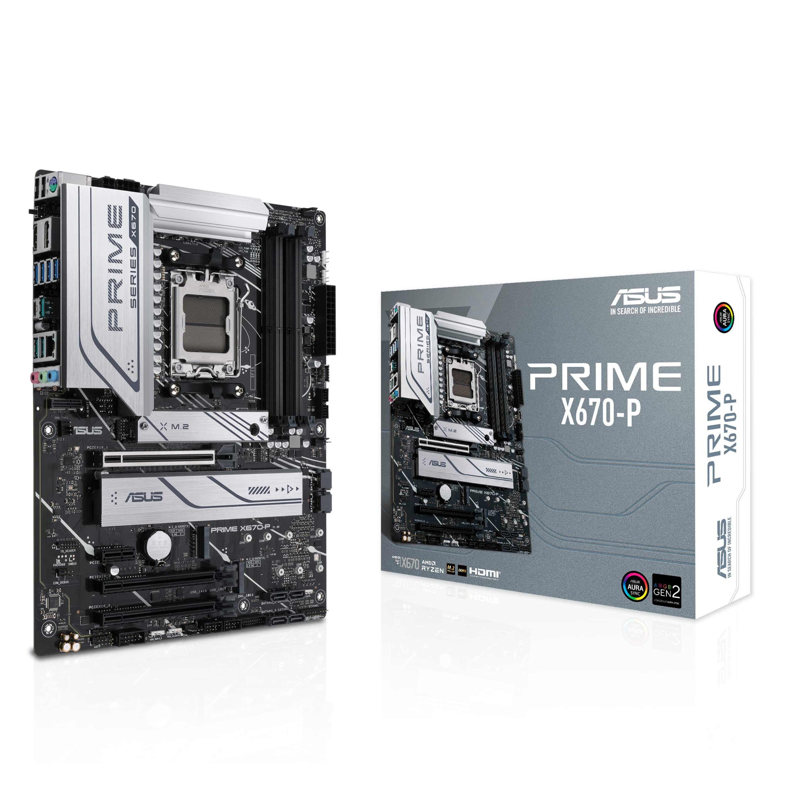 Amazon | ASUS Prime X670-P AMD X670 AM5 Ryzen™ デスクトップ 9000