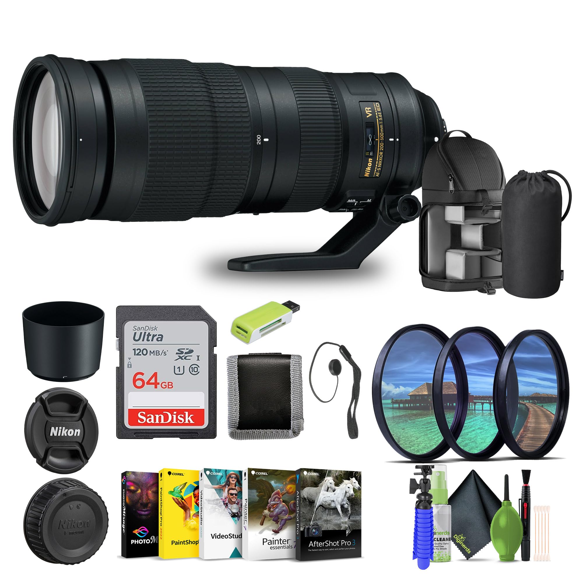 Amazon.com: Nikon - AF-S NIKKOR 200-500mm f/5.6E ED VR Super