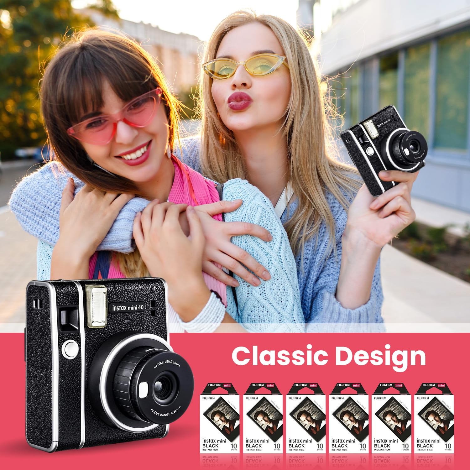 Amazon | 富士フイルム Instax Mini 40 インスタントカメラ ビンテージ
