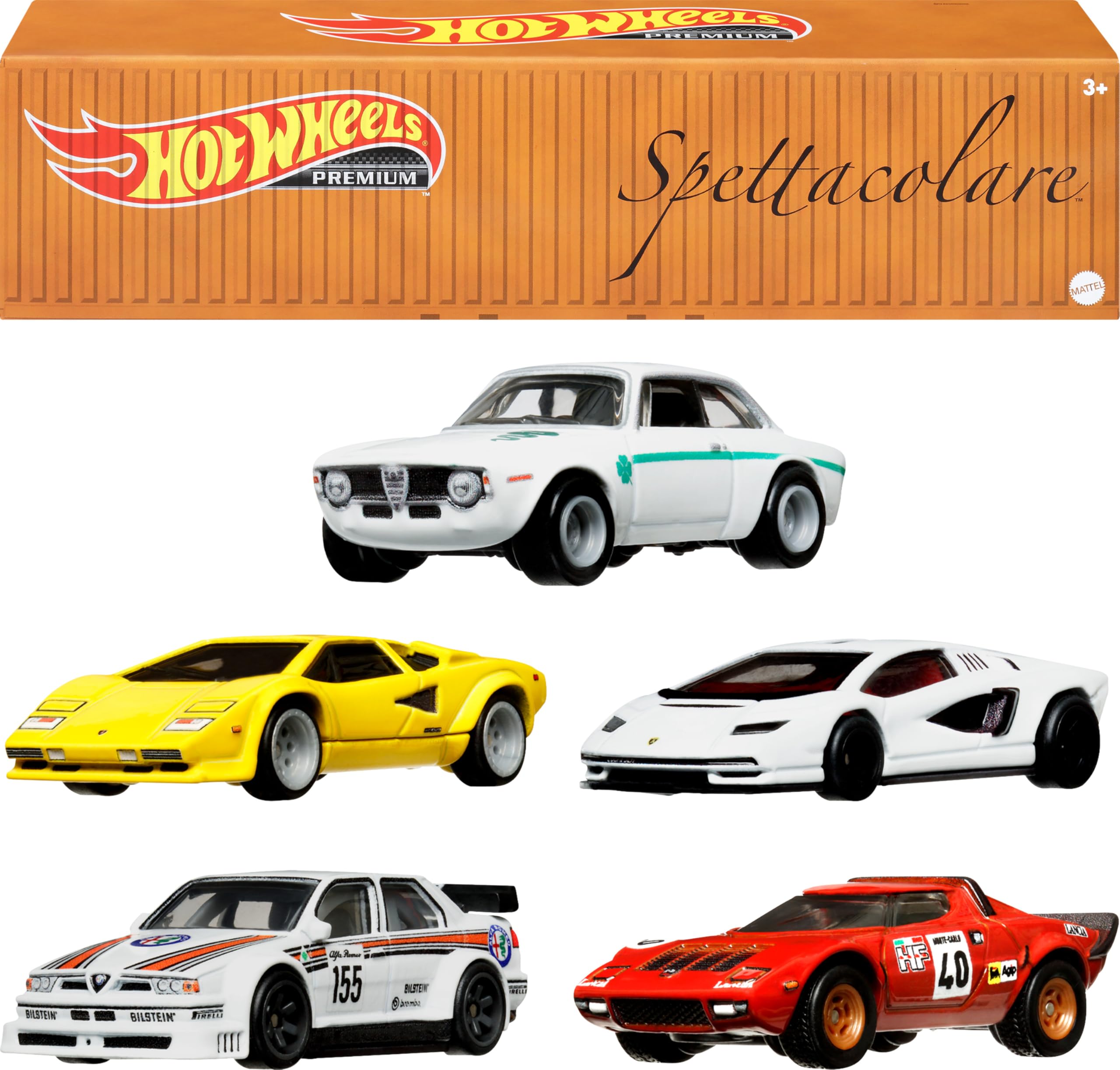 Amazon.com: Hot Wheels Premium Car Culture Set of 5 Toy Cars in