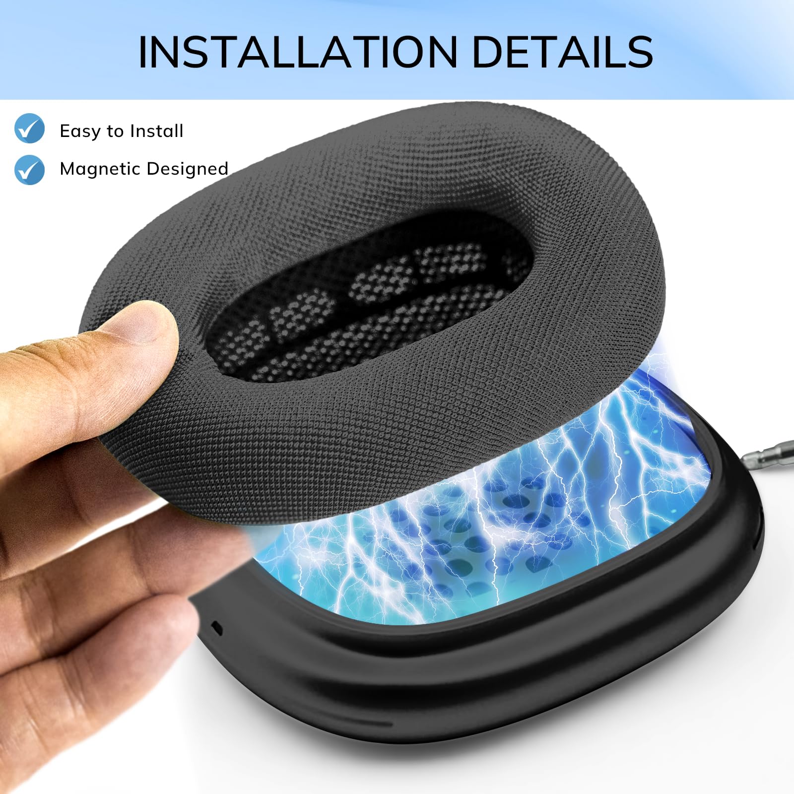 Amazon | AirPods Maxヘッドホン用イヤークッション - アップグレード