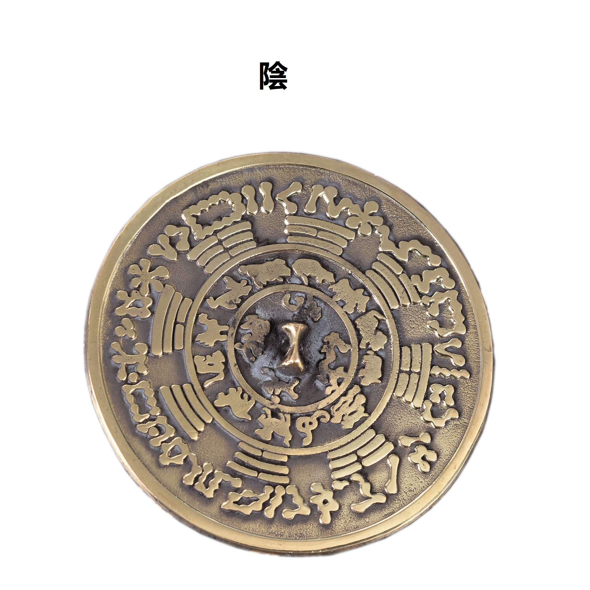 縁起物 文房具 八卦·十二支 両面の浮き彫り 文鎮 インテリア 置物美術