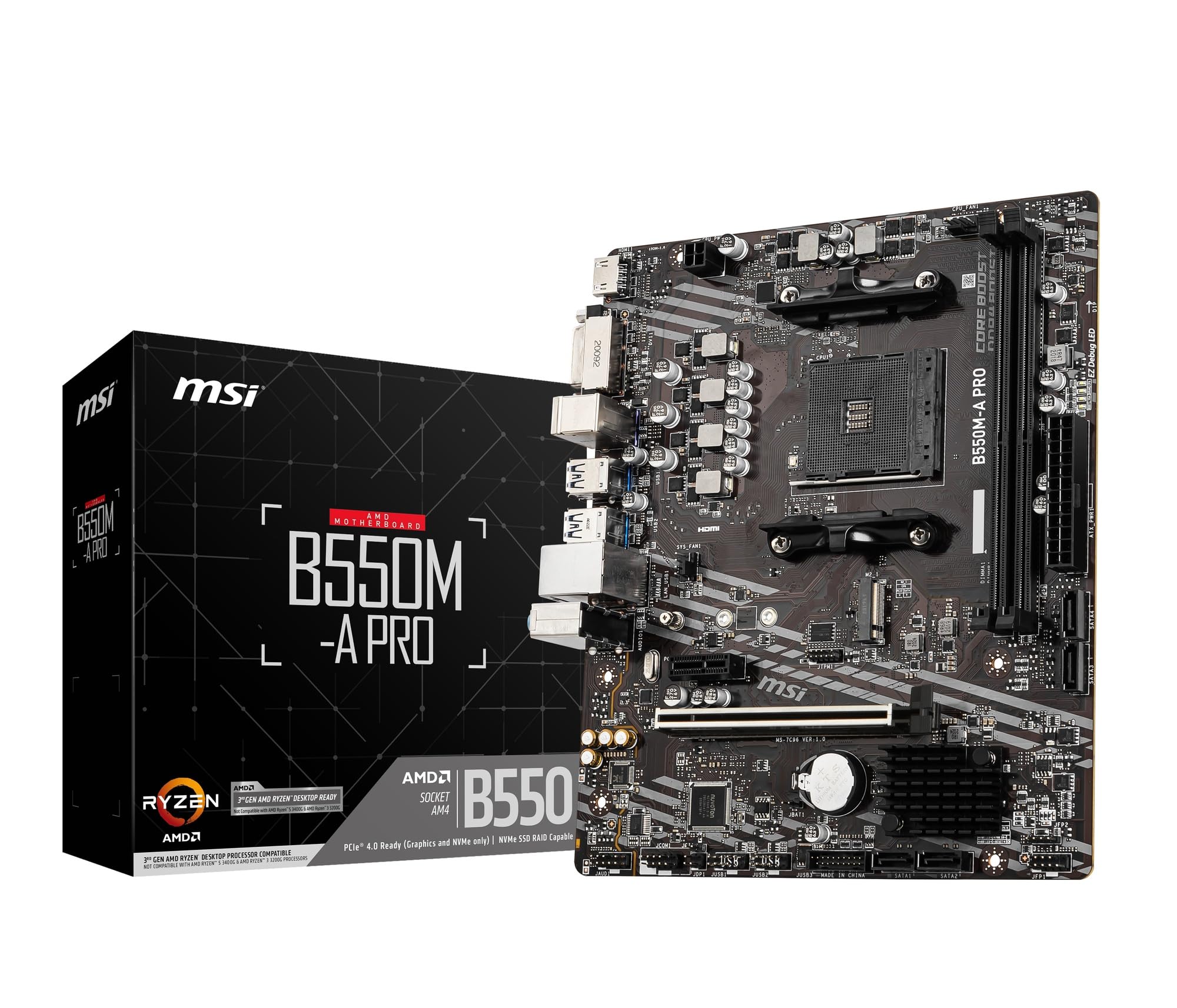 Amazon | MSI B550M-A PRO Micro-ATXマザーボード MB6990 | MSI