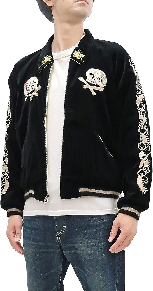 Amazon | (テーラー東洋) 港商 スカジャン TT15197 港商商会 別珍 x