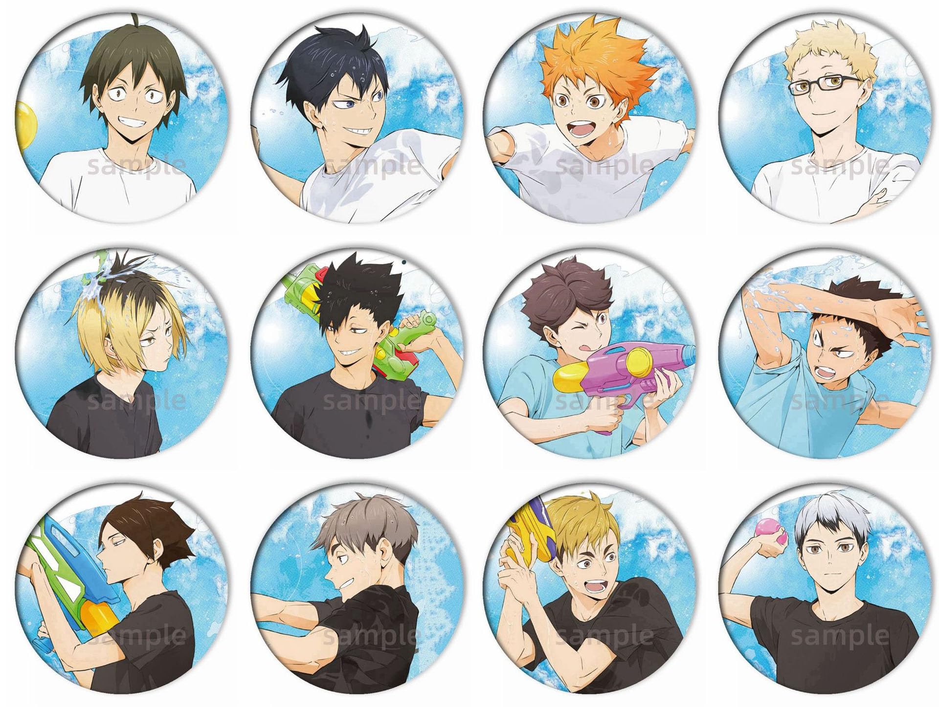 ハイキュー!! 水遊び 缶バッジ 日向翔陽 63点 ハイキュー 日向翔陽