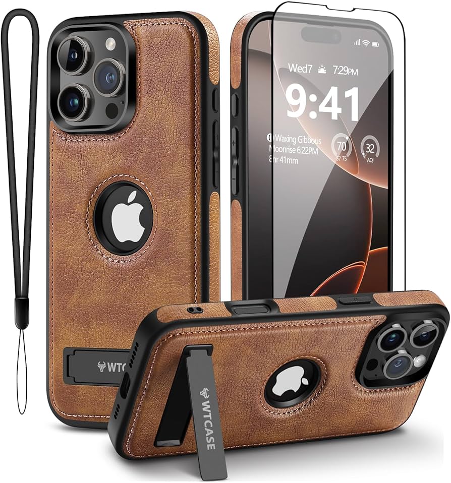 Amazon.com: WTCASE Magnetic for iPhone 16 Pro Max Leather Case
