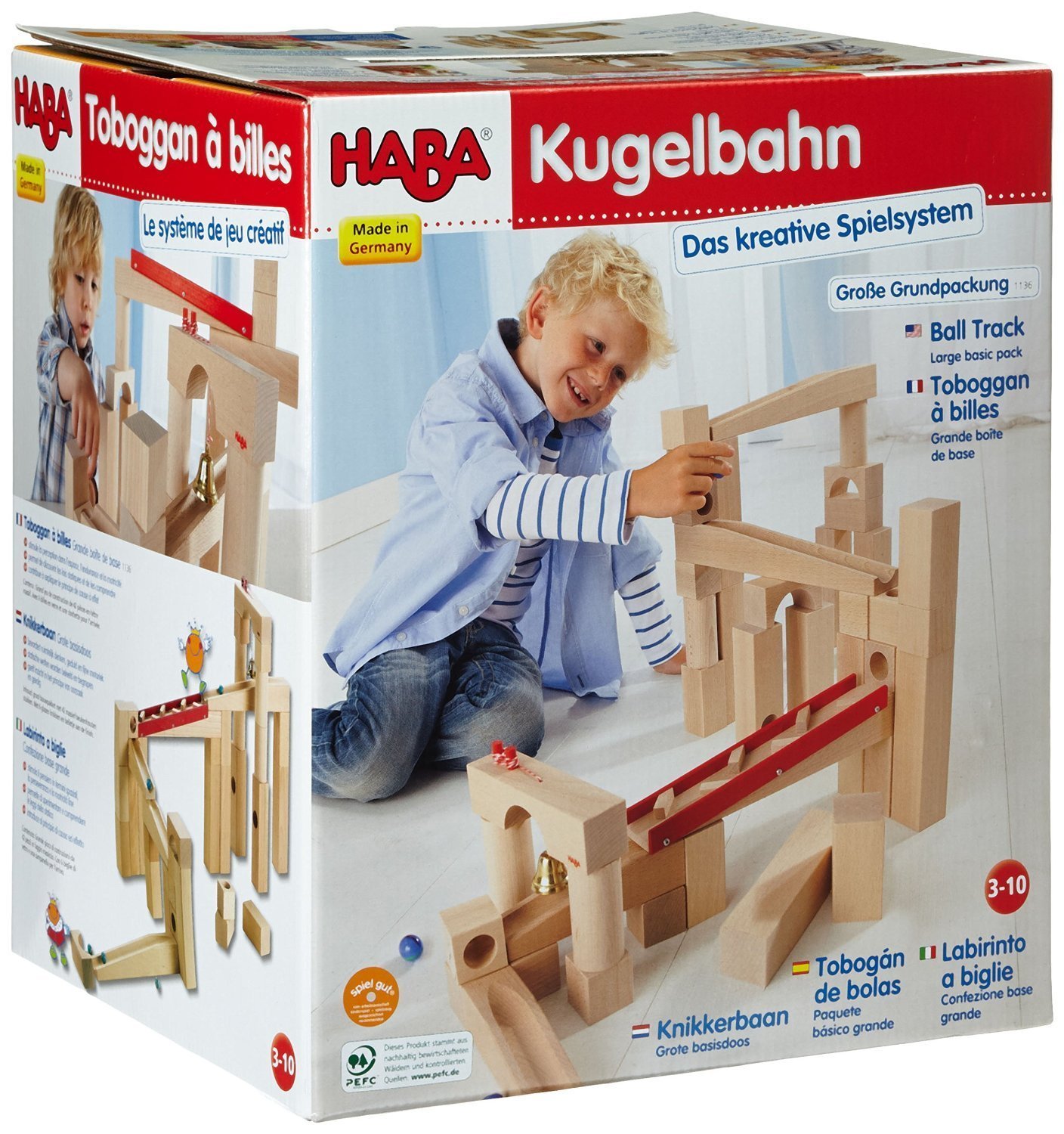 Amazon.co.jp: ハバ 組立クーゲルバーン 基本セット 1136 : おもちゃ