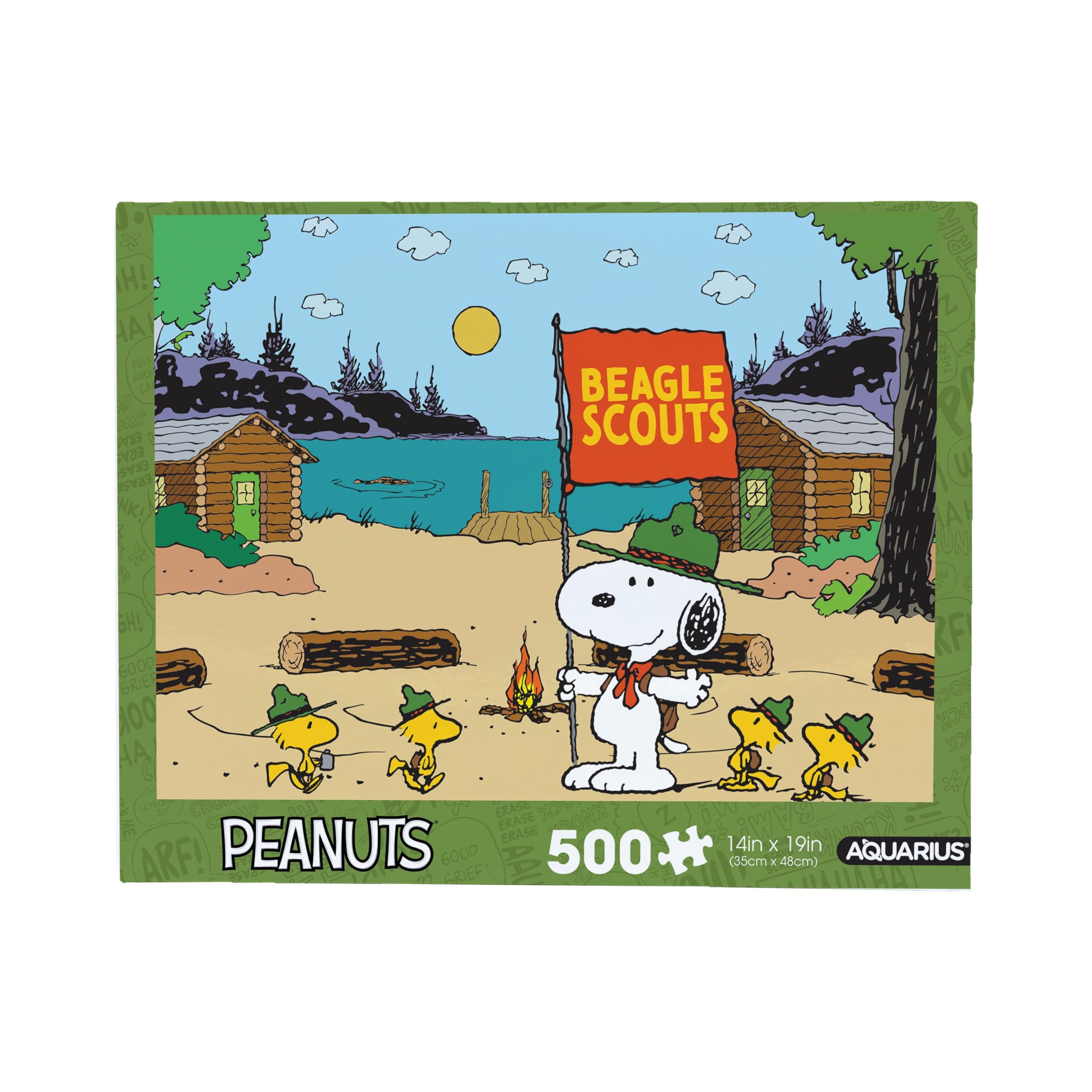 Amazon.com: AQUARIUS Snoopy Camp Beagle Scouts 500pc Puzzle (500