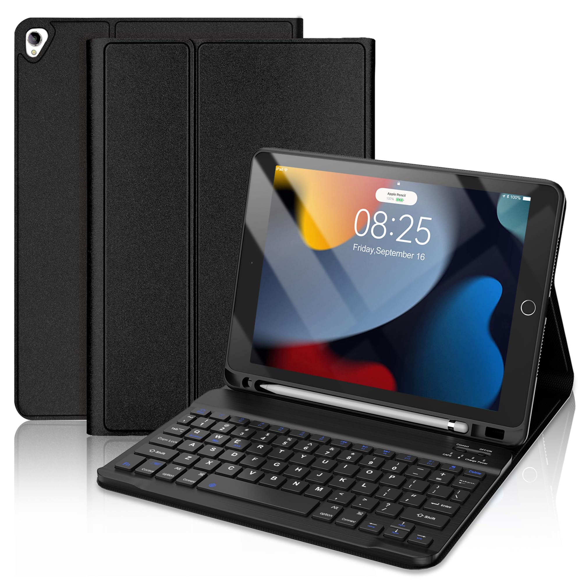 Amazon.com: Keyboard Case for iPad 9th Generation 2021 10.2 Inch