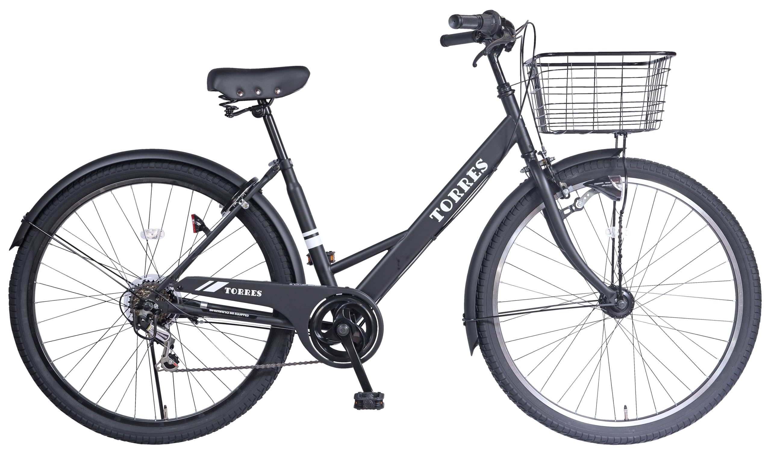 Amazon | 27.5型 6段変速・LEDオートライト付 シティサイクル マット