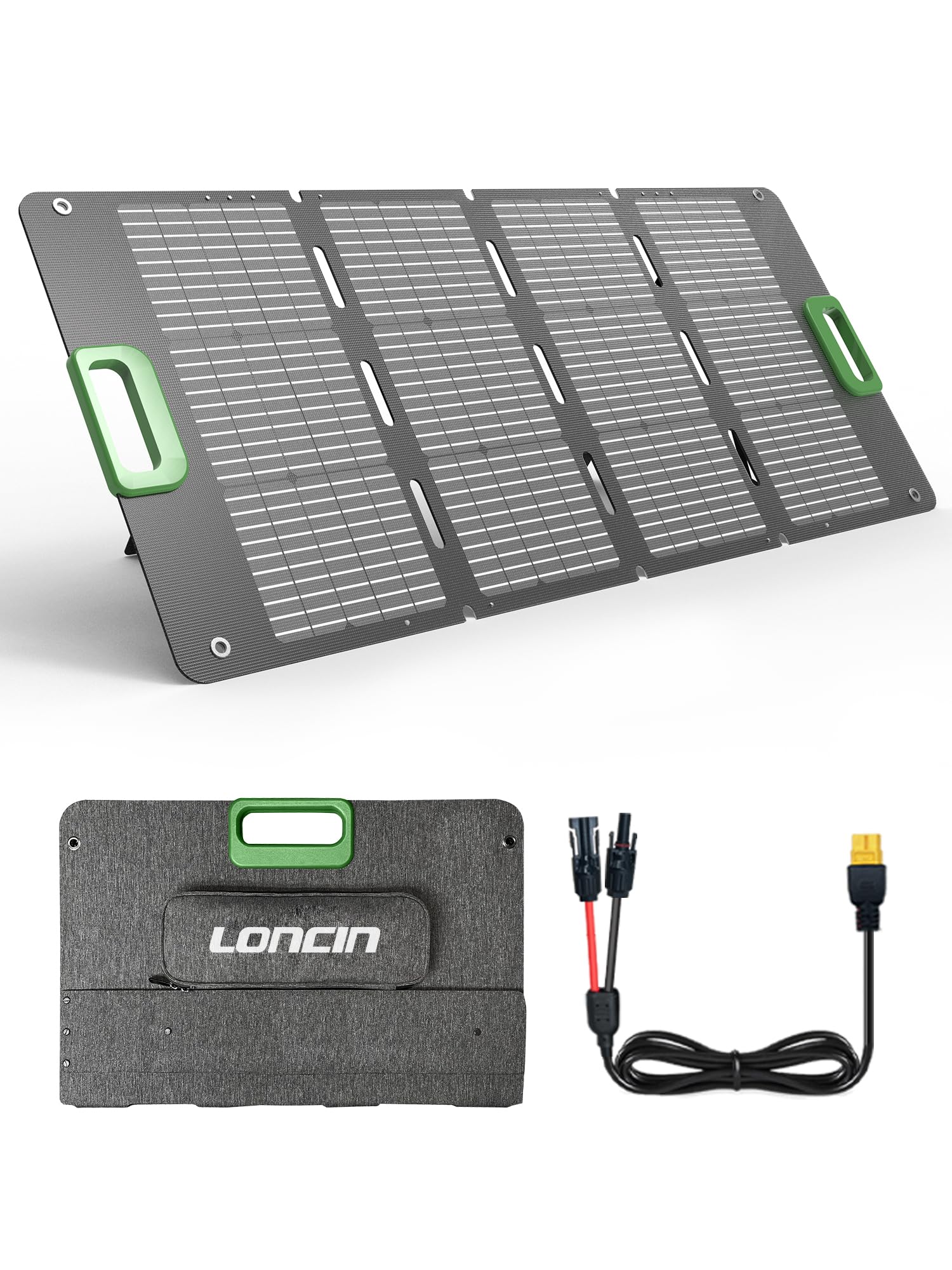 Amazon | Loncin ソーラーパネル 100W 折り畳み式 太陽能パネル