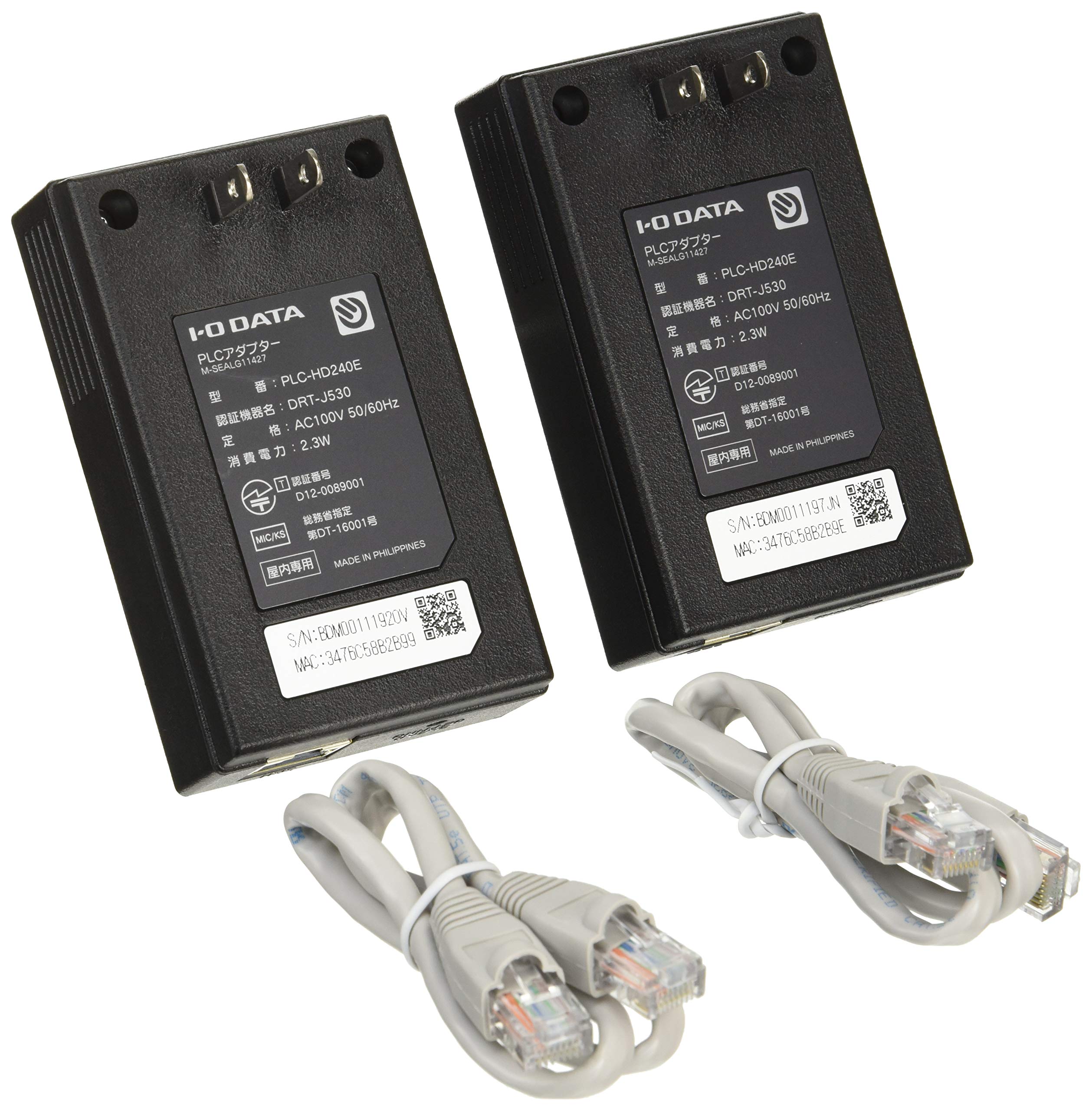 Amazon | I-O DATA コンセント直結型PLCアダプター PLC-HD240E-S