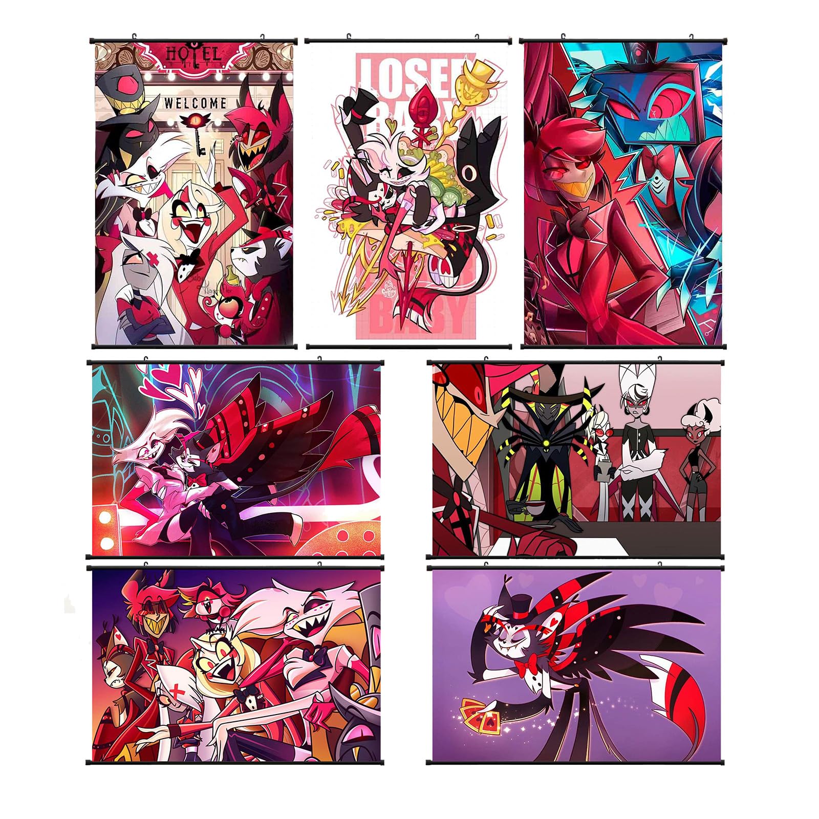 Amazon.co.jp: ハズビンホテル タペストリー ポスター アラスター 部屋