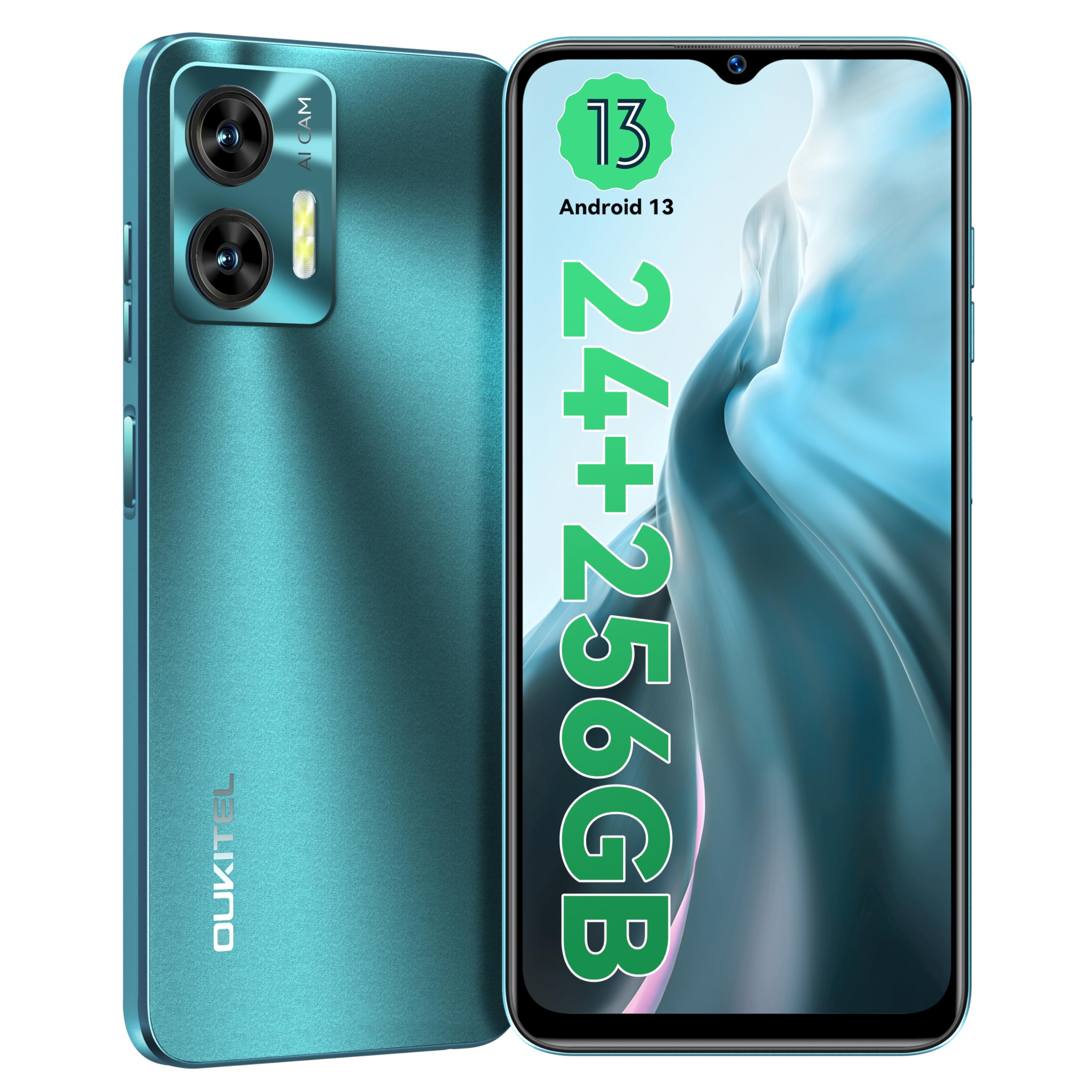 Amazon | OUKITEL C35 SIMフリー スマホ 本体 24GB RAM+256GB ROM 1TB