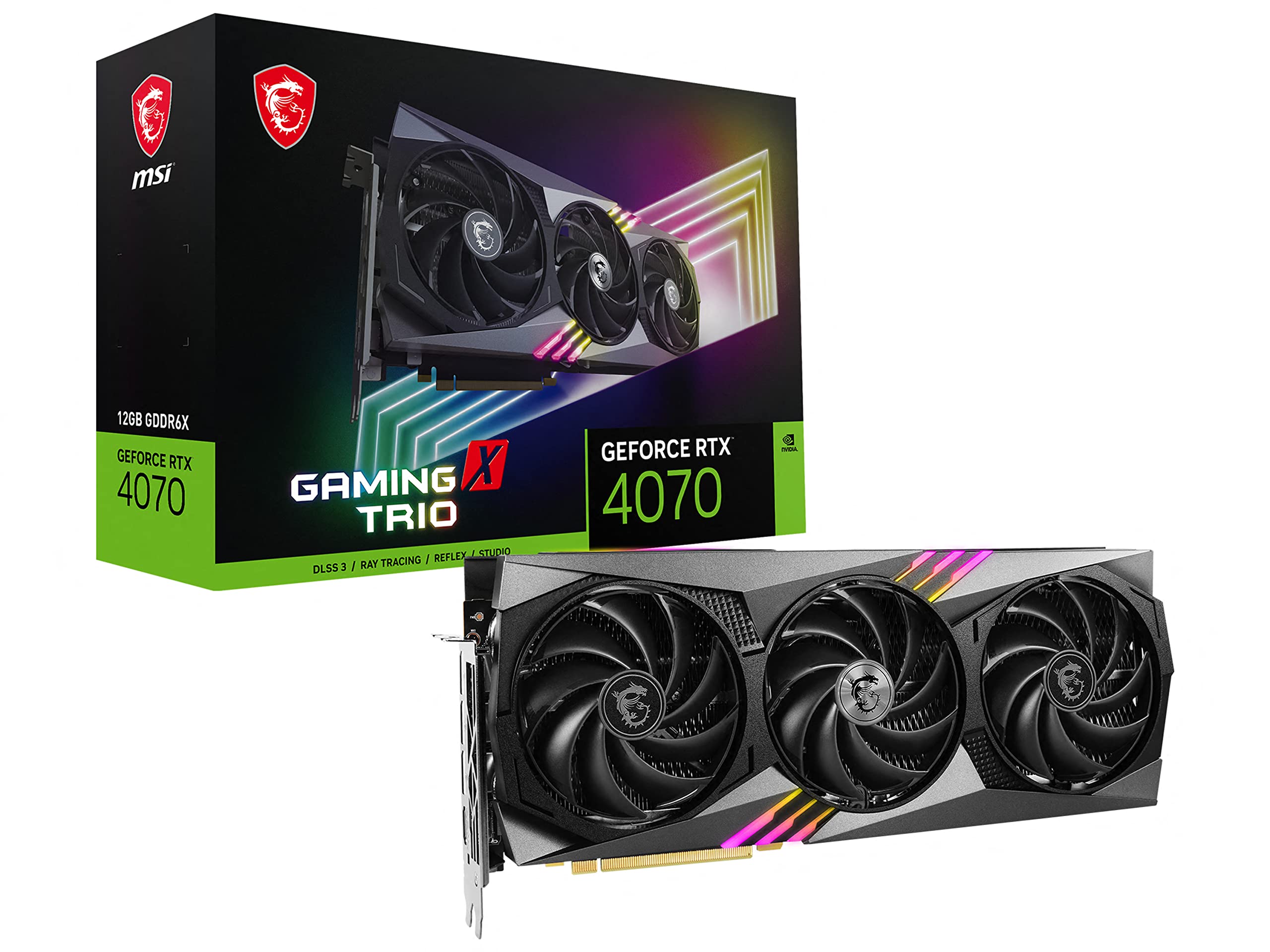 Amazon | MSI GeForce RTX 4070 GAMING X TRIO 12G グラフィックス