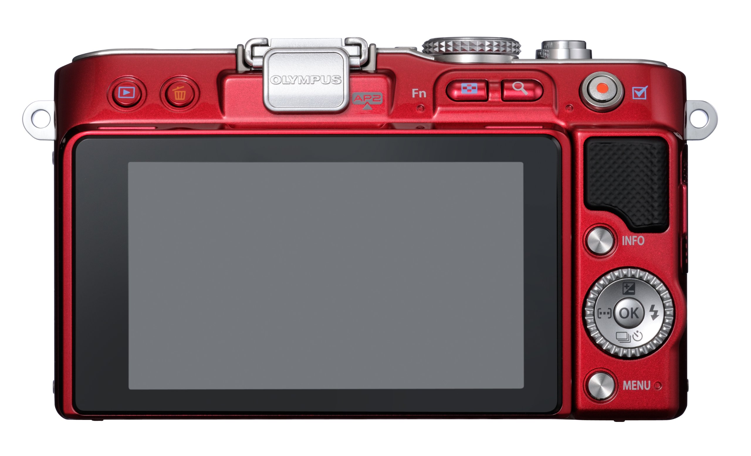 Amazon | OLYMPUS ミラーレス一眼 PEN Lite E-PL3 ボディ レッド E-PL3