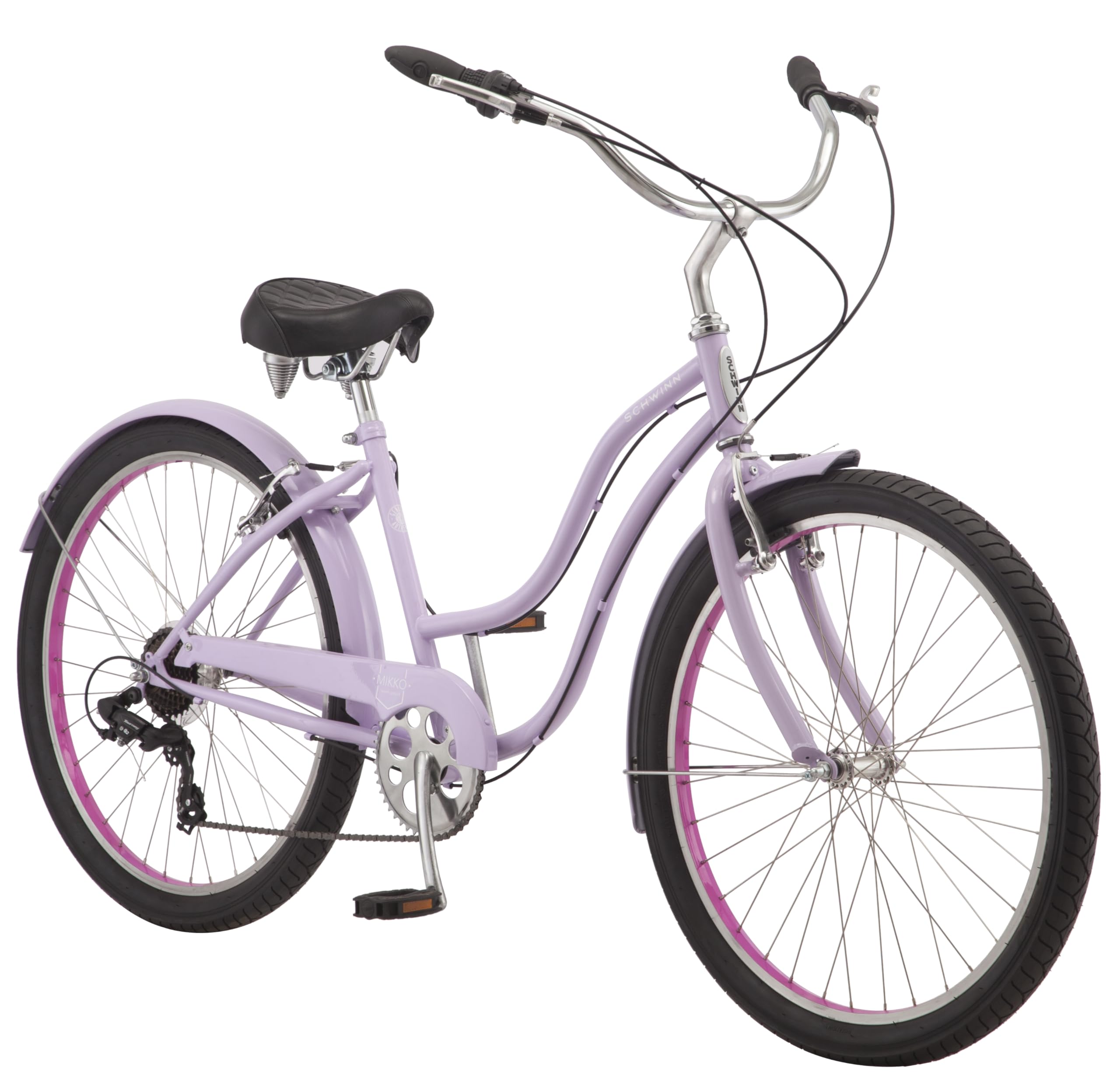 Amazon.com : Schwinn Mikko Adult Beach Cruiser Bike, Featuring 17