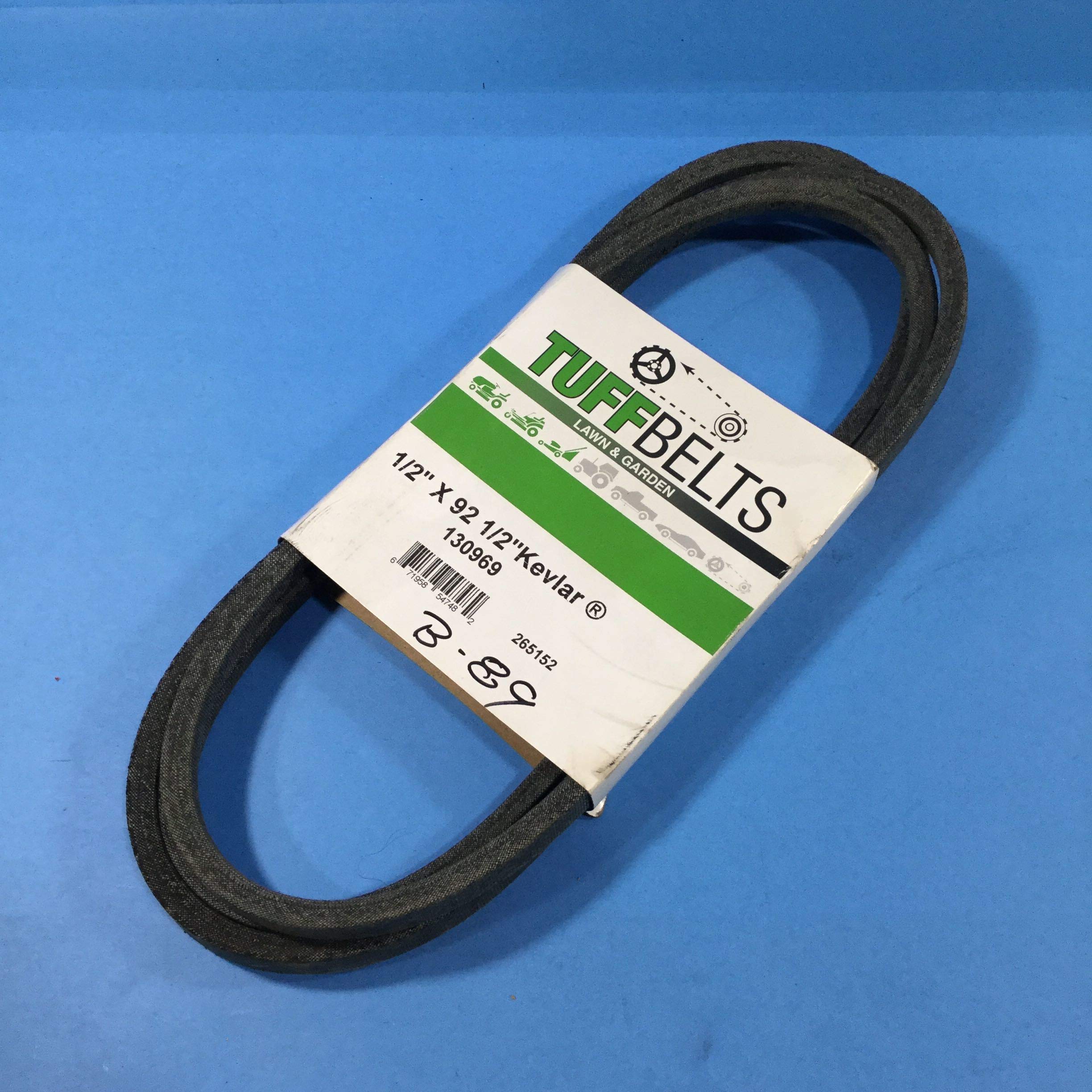 130969 Replacement belt made with Kevlar. For Craftsman, Poulan