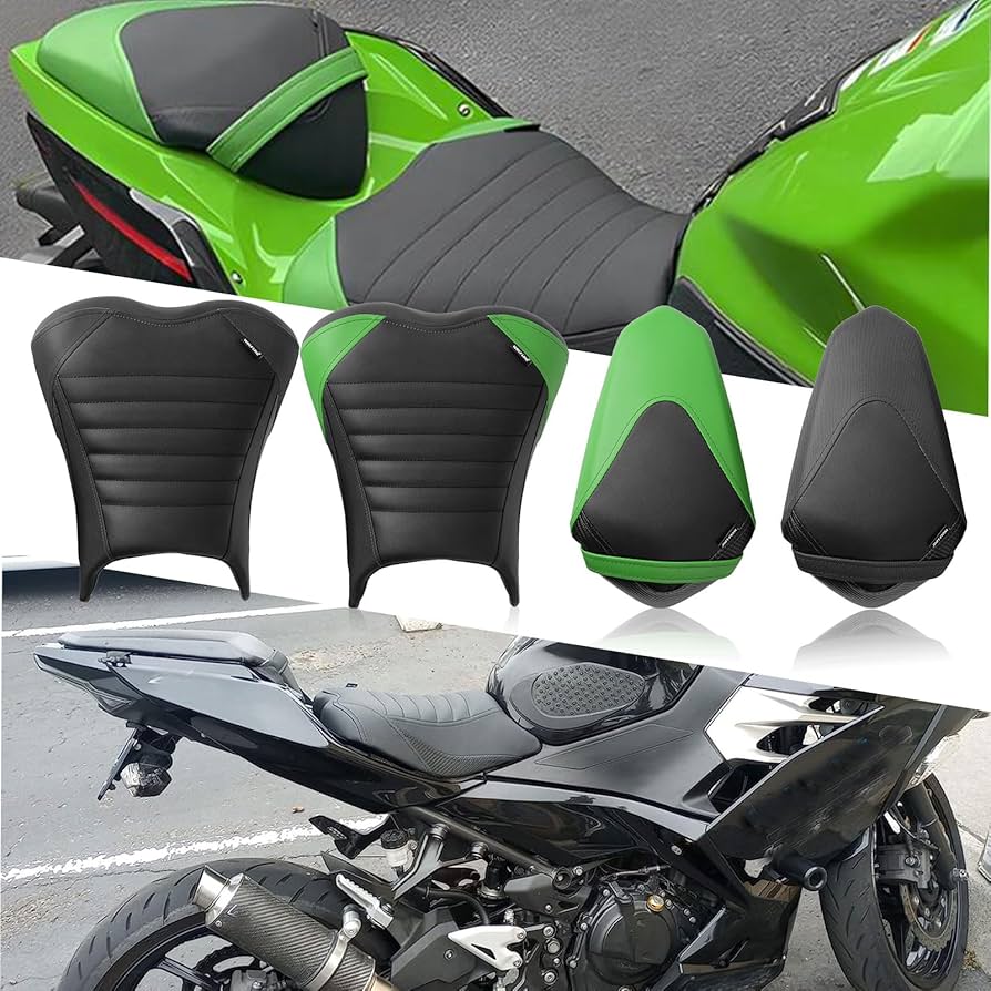 Amazon | WOOGA バイク座席フロントドライバーリアピリオンシート革