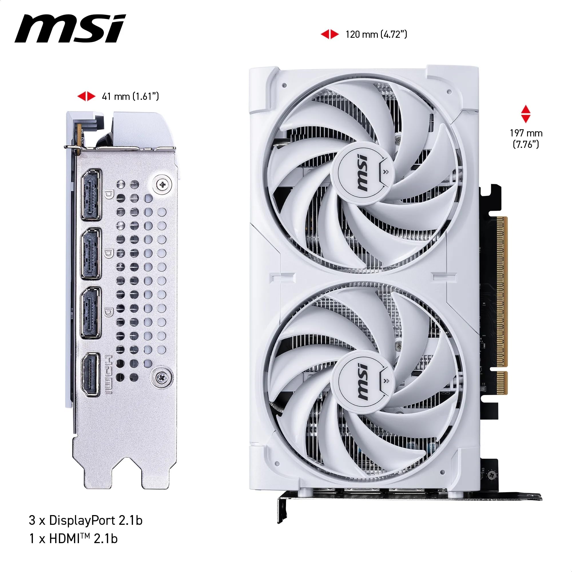 Amazon | MSI GeForce RTX 5060 8G VENTUS 2X OC WHITE グラフィックス