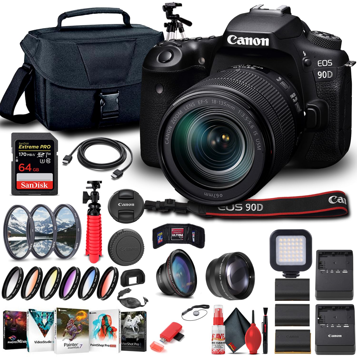 Amazon.com : Canon EOS 90D DSLR Camera with 18-135mm Lens