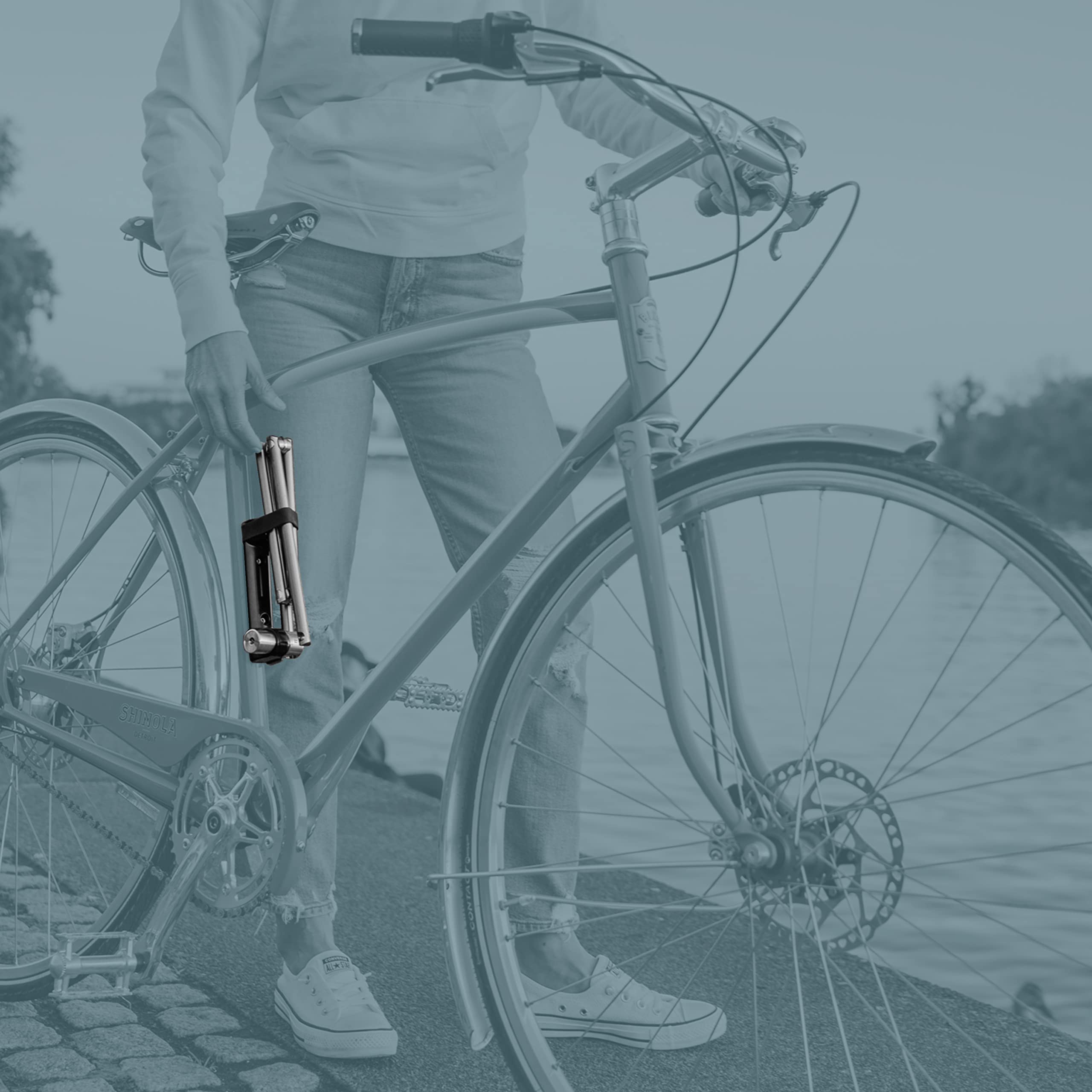 Amazon.co.jp: APEX TI - 軽量チタン折りたたみ自転車ロック